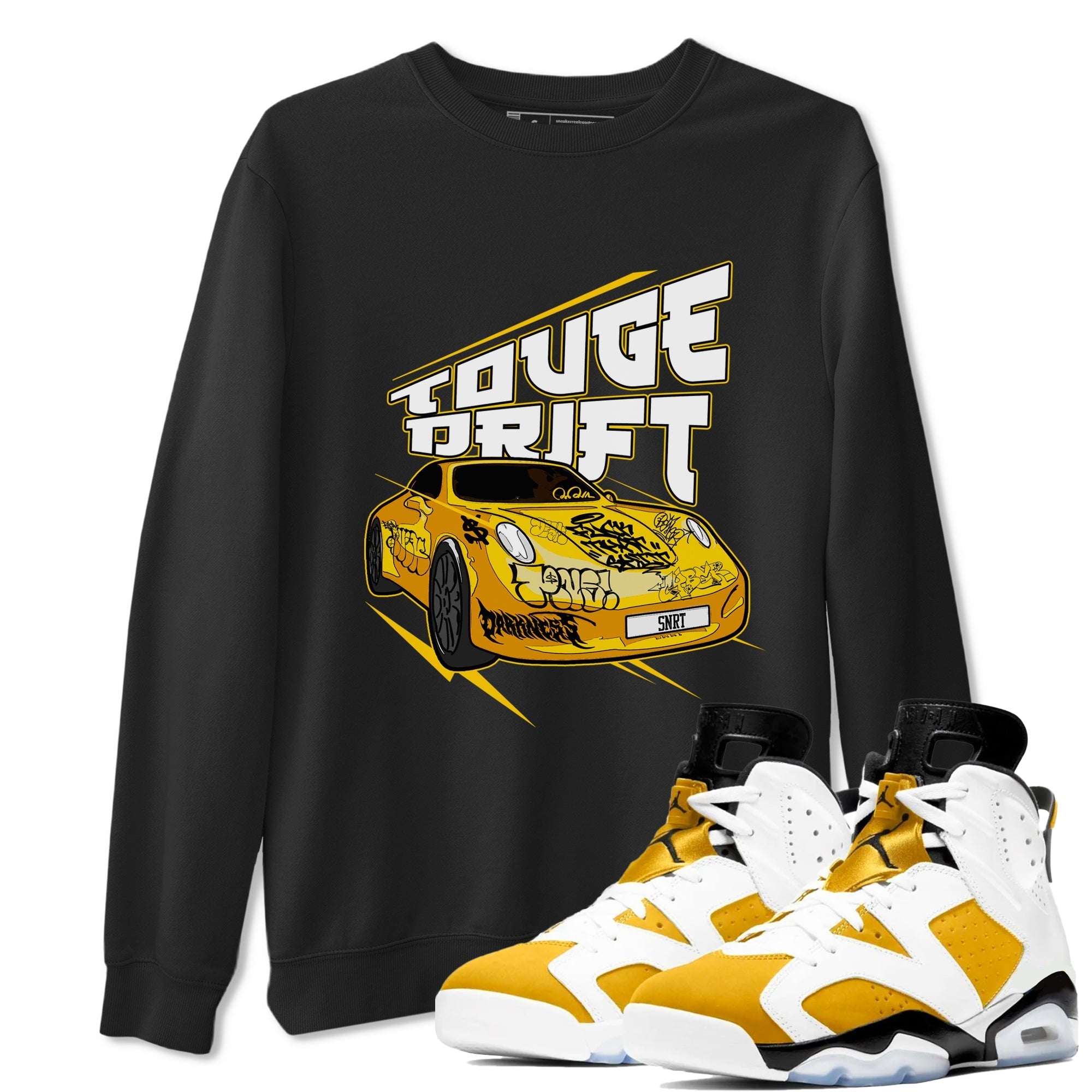 Touge Drift snkmatch Tee - Air Jordan 6 Yellow Ochre