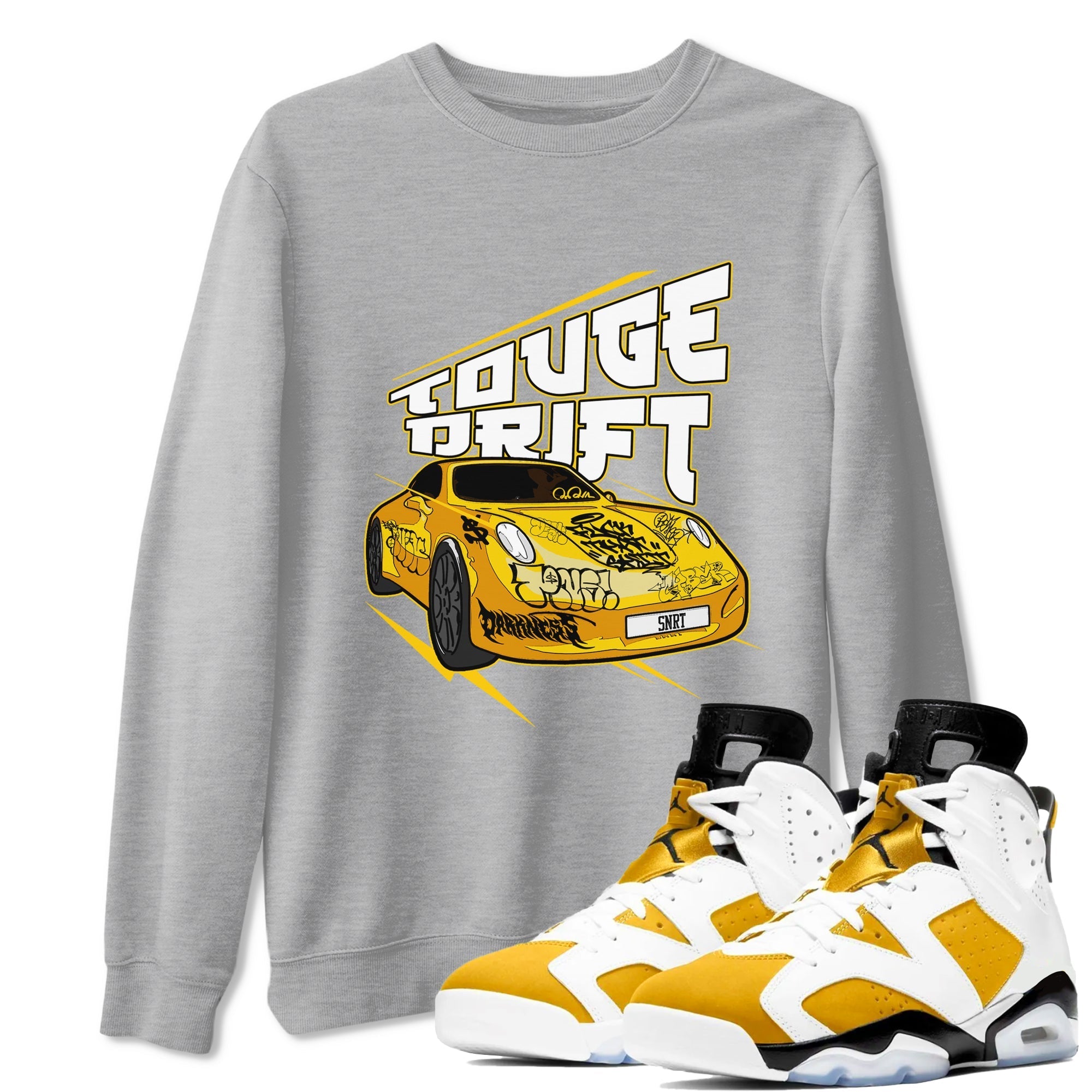 Touge Drift snkmatch Tee - Air Jordan 6 Yellow Ochre