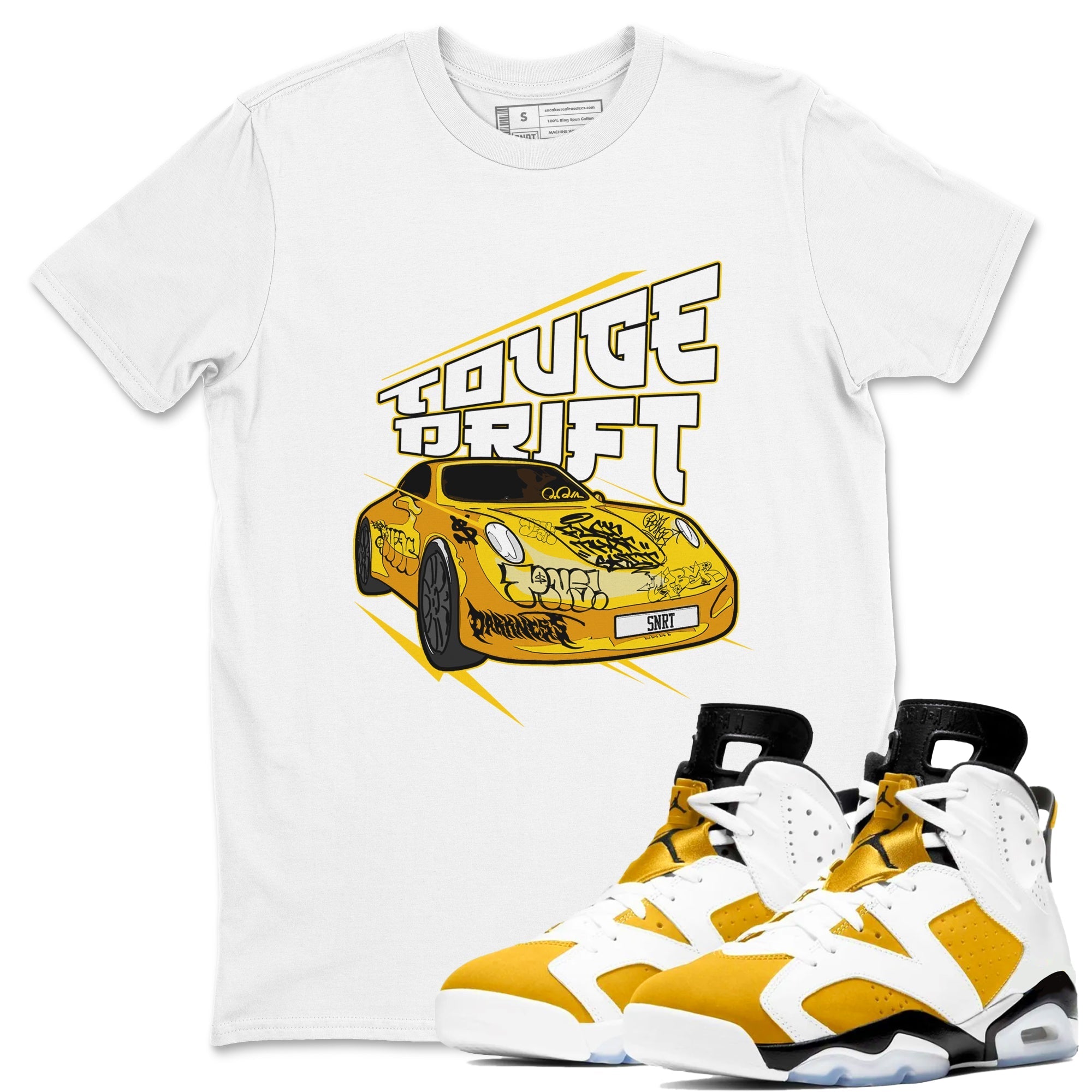 Touge Drift snkmatch Tee - Air Jordan 6 Yellow Ochre