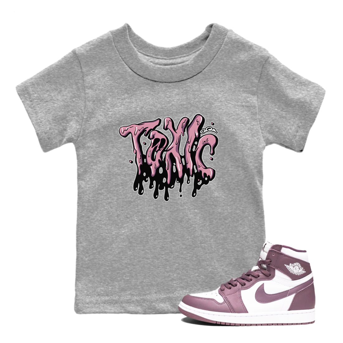 Toxic snkmatch Tee Kids - Air Jordan 1 Mauve