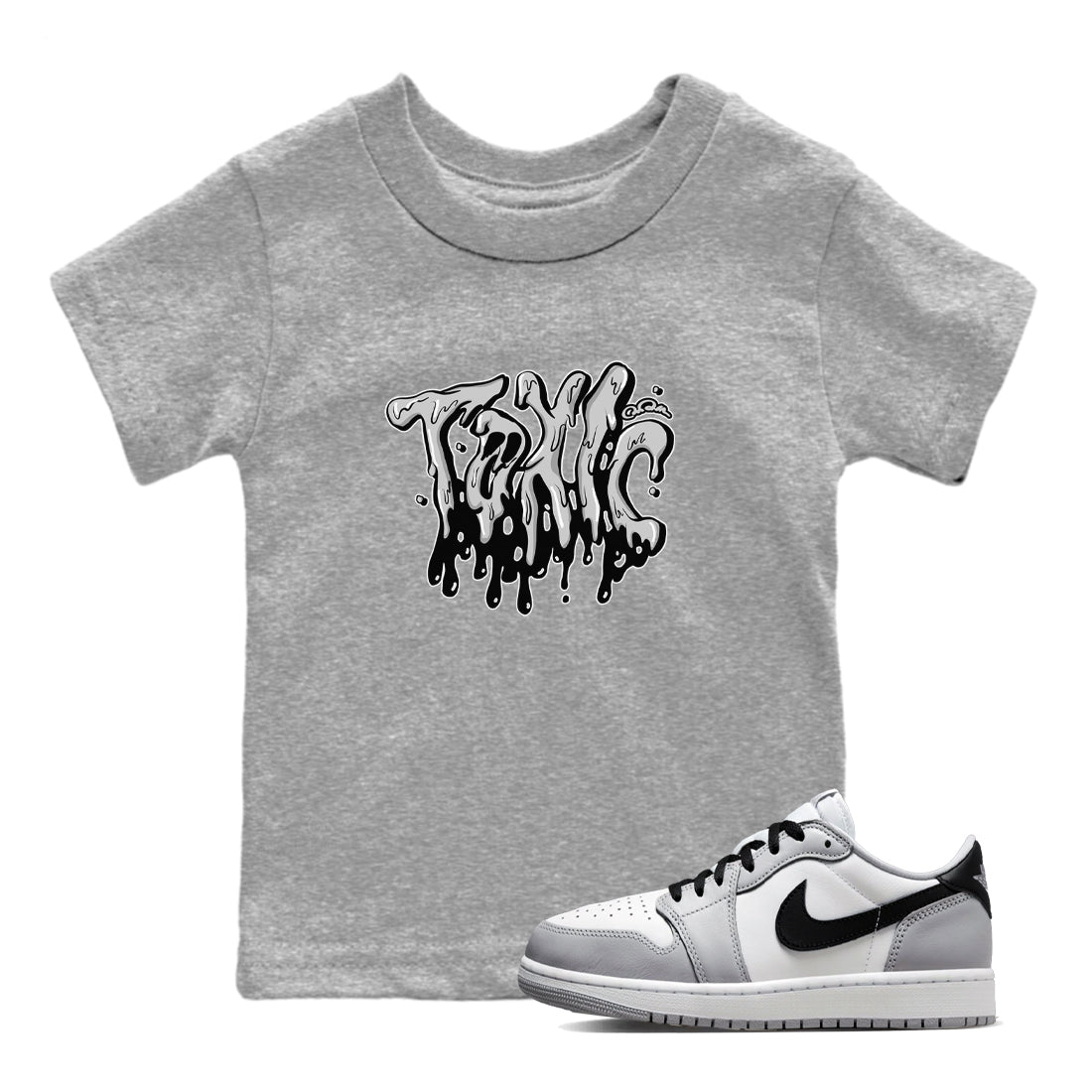Toxic snkmatch Tees Kids - Air Jordan 1 Wolf Grey