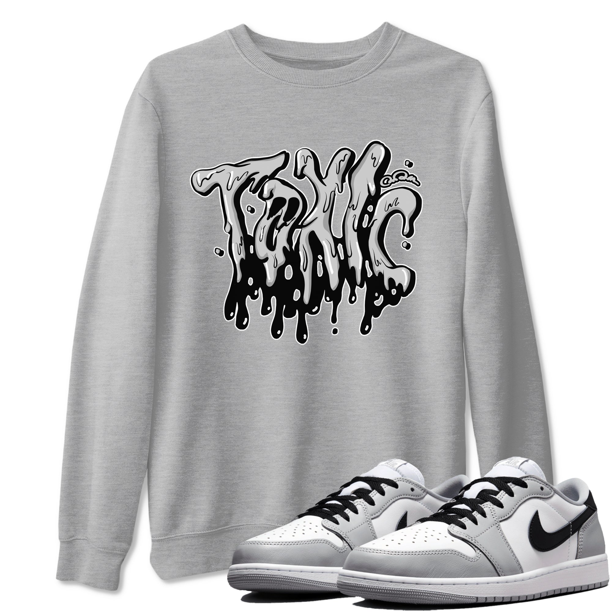 Toxic snkmatch Tees - Air Jordan 1 Wolf Grey