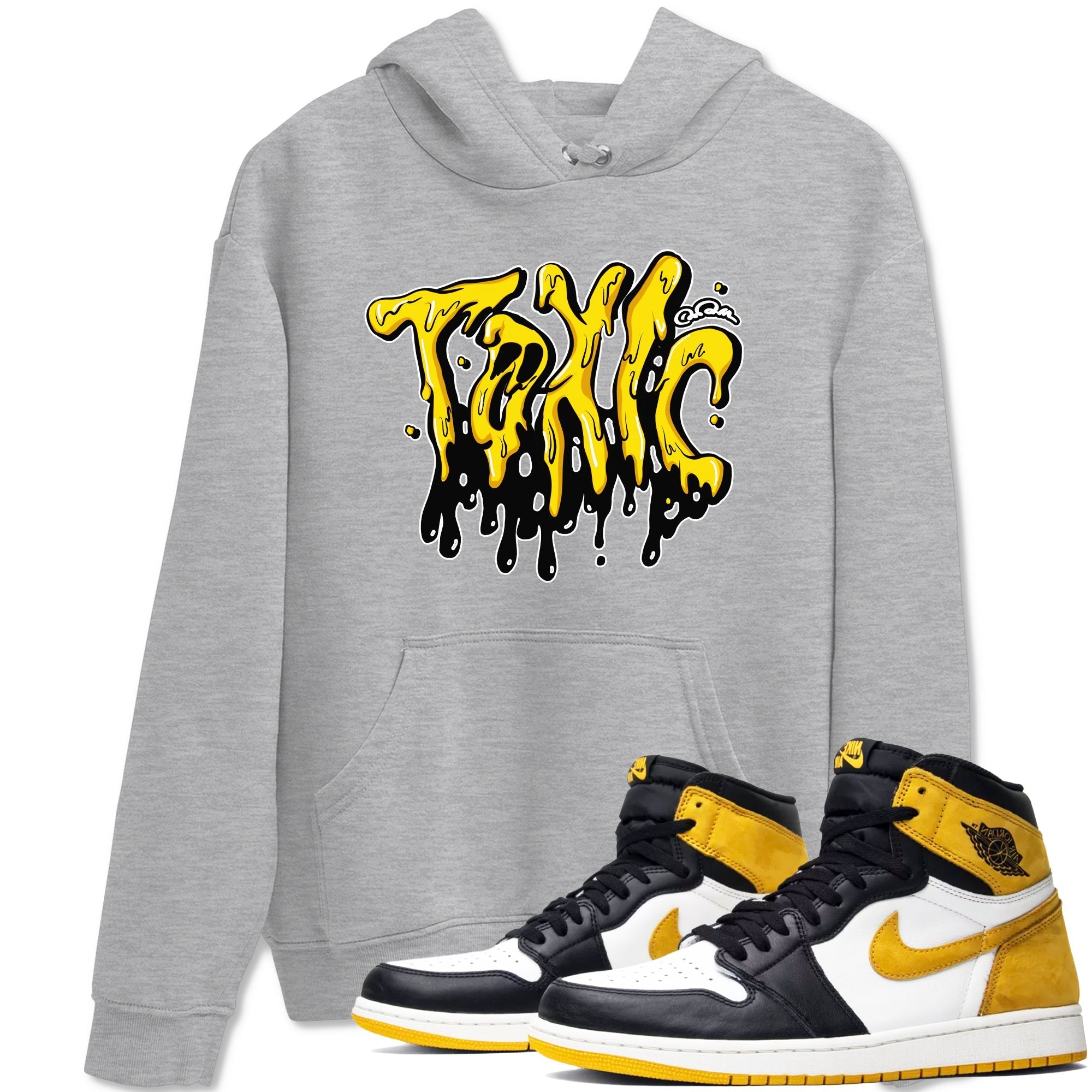 Toxic snkmatch Tees - Air Jordan 1 Yellow Ochre