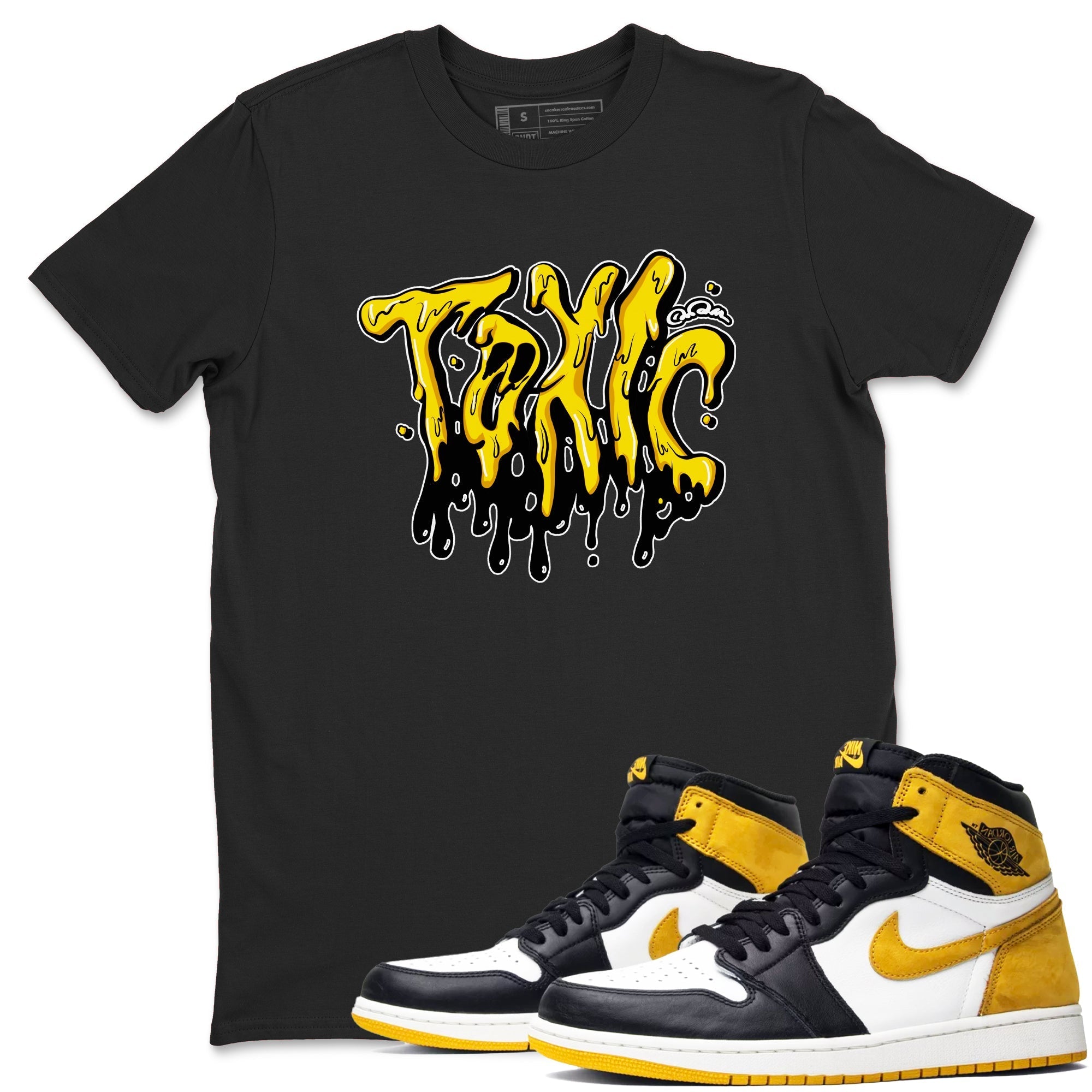 Toxic snkmatch Tees - Air Jordan 1 Yellow Ochre