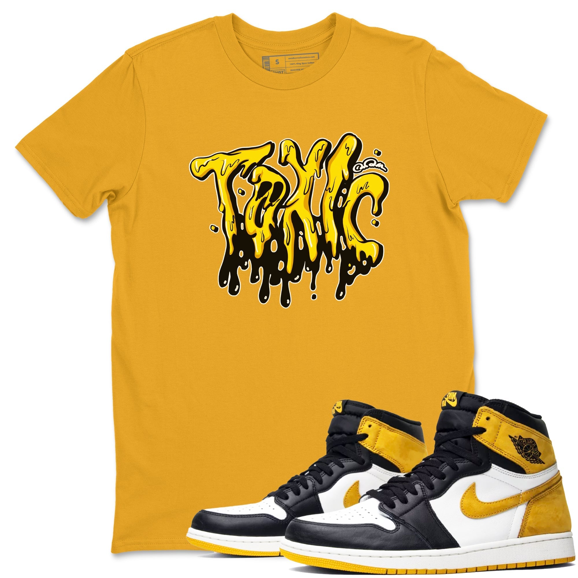 Toxic snkmatch Tees - Air Jordan 1 Yellow Ochre