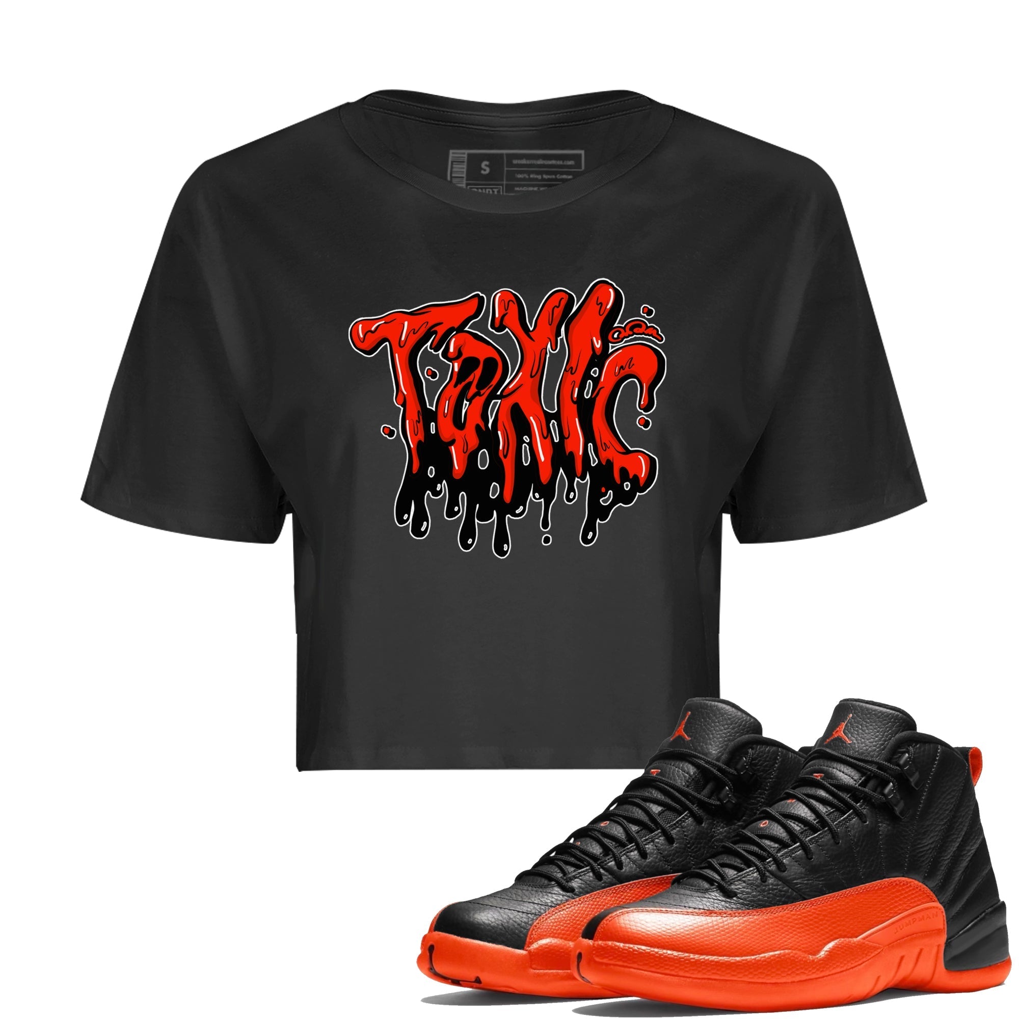 Toxic Women's Tops - Air Jordan 12 Brilliant Orange