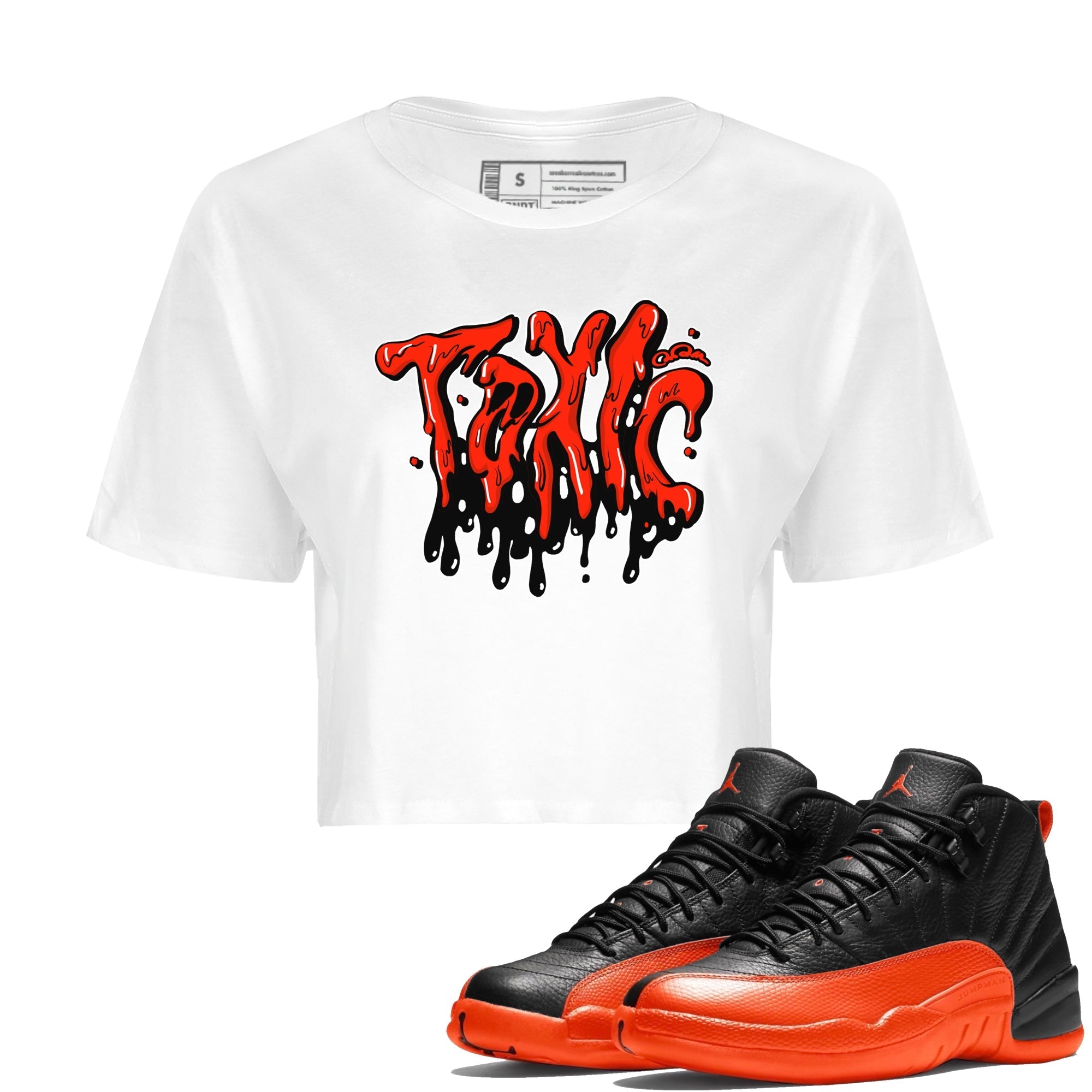 Toxic Women's Tops - Air Jordan 12 Brilliant Orange