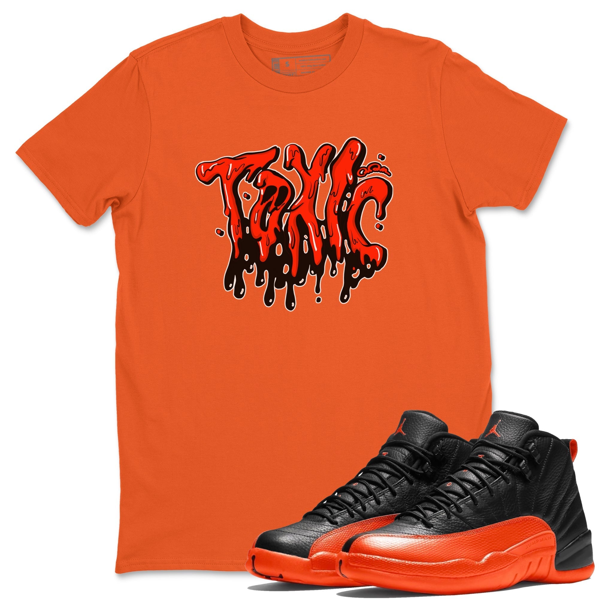 Toxic Unisex Tops - Air Jordan 12 Brilliant Orange