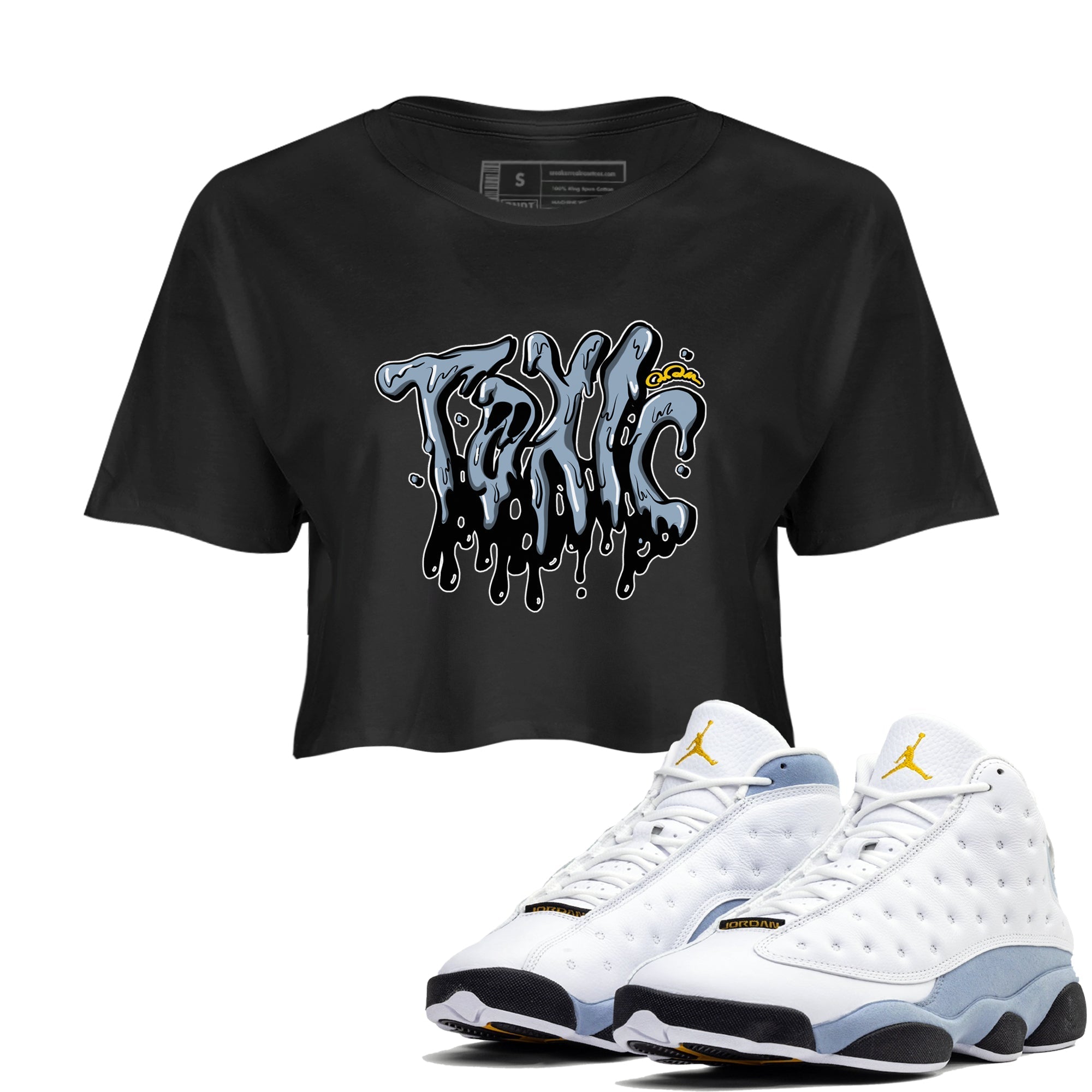 Toxic snkmatch Women's Top - Air Jordan 13 Blue Grey