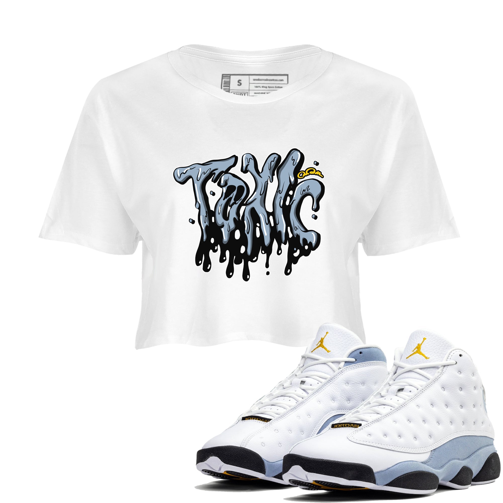 Toxic snkmatch Women's Top - Air Jordan 13 Blue Grey