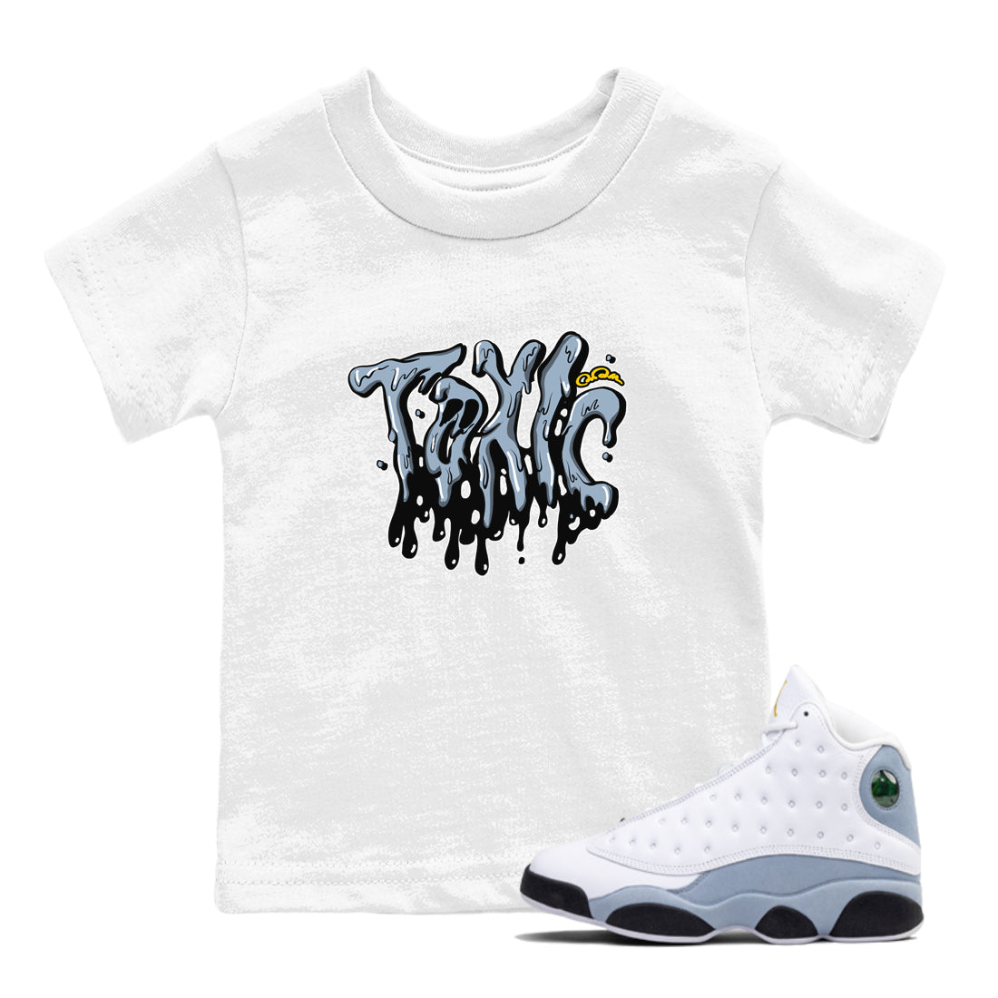 Toxic snkmatch Tees Kids - Air Jordan 13 Blue Grey