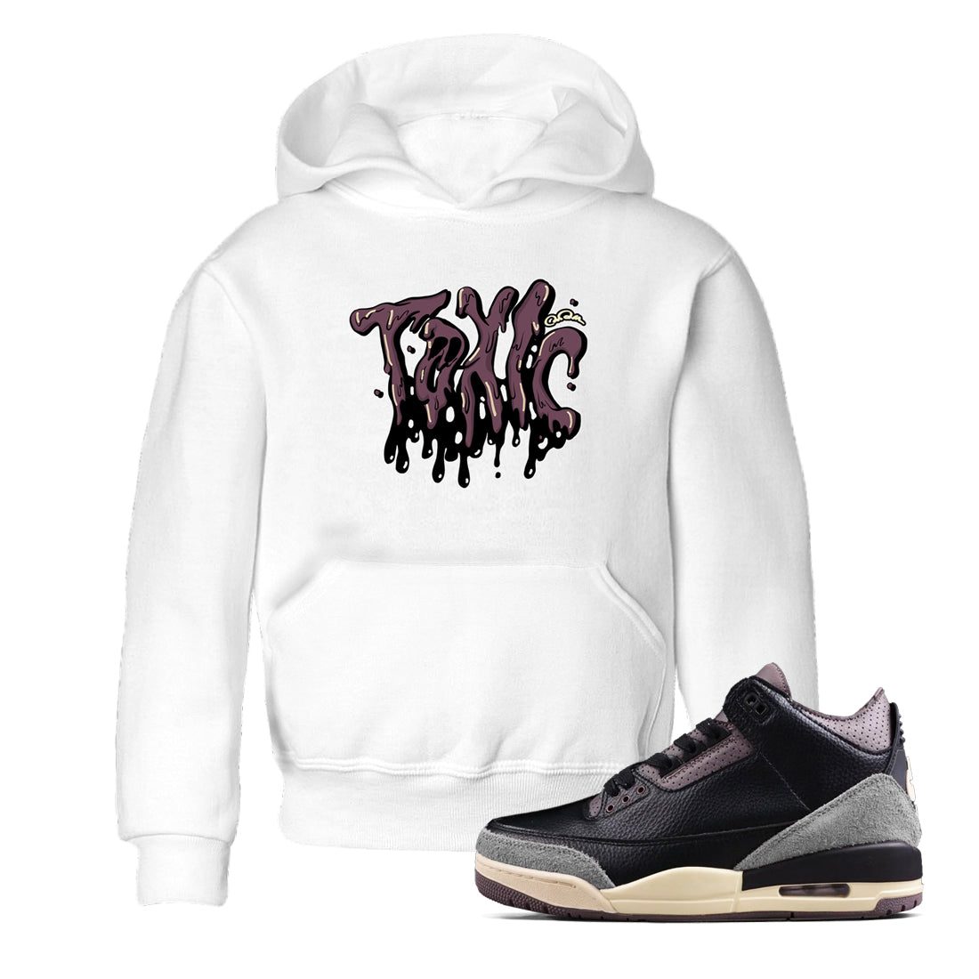 Toxic snkmatch Tees Kids - Air Jordan 3 A Ma Maniere x Black