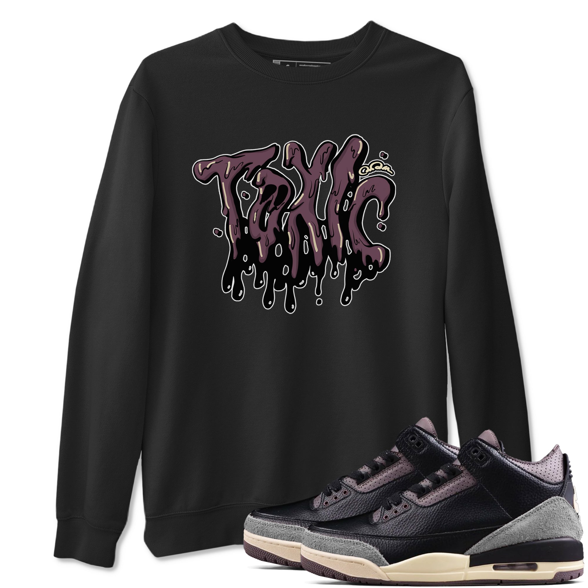 Toxic snkmatch Tees - Air Jordan 3 A Ma Maniere x Black