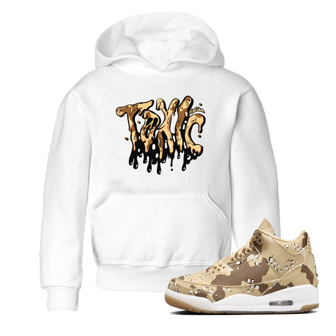 Toxic snkmatch Tees Kids - Air Jordan 3 Desert Camo