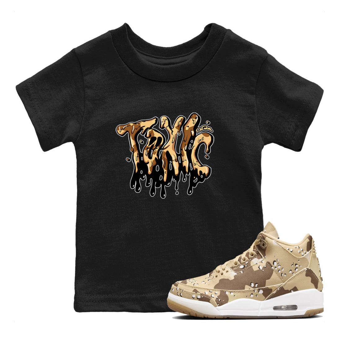 Toxic snkmatch Tees Kids - Air Jordan 3 Desert Camo