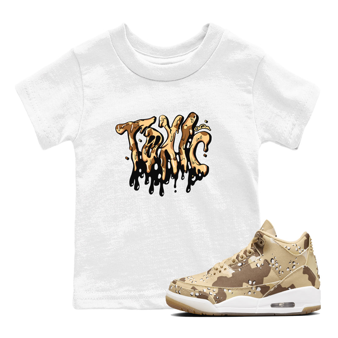 Toxic snkmatch Tees Kids - Air Jordan 3 Desert Camo
