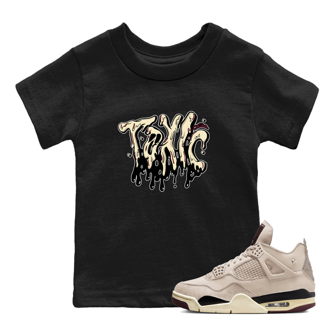 Toxic snkmatch Tees Kids - Air Jordan 4 A Ma Maniere x Fossil Stone
