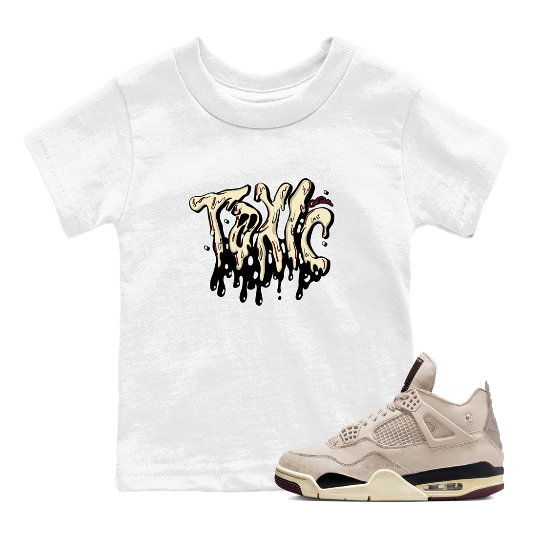Toxic snkmatch Tees Kids - Air Jordan 4 A Ma Maniere x Fossil Stone
