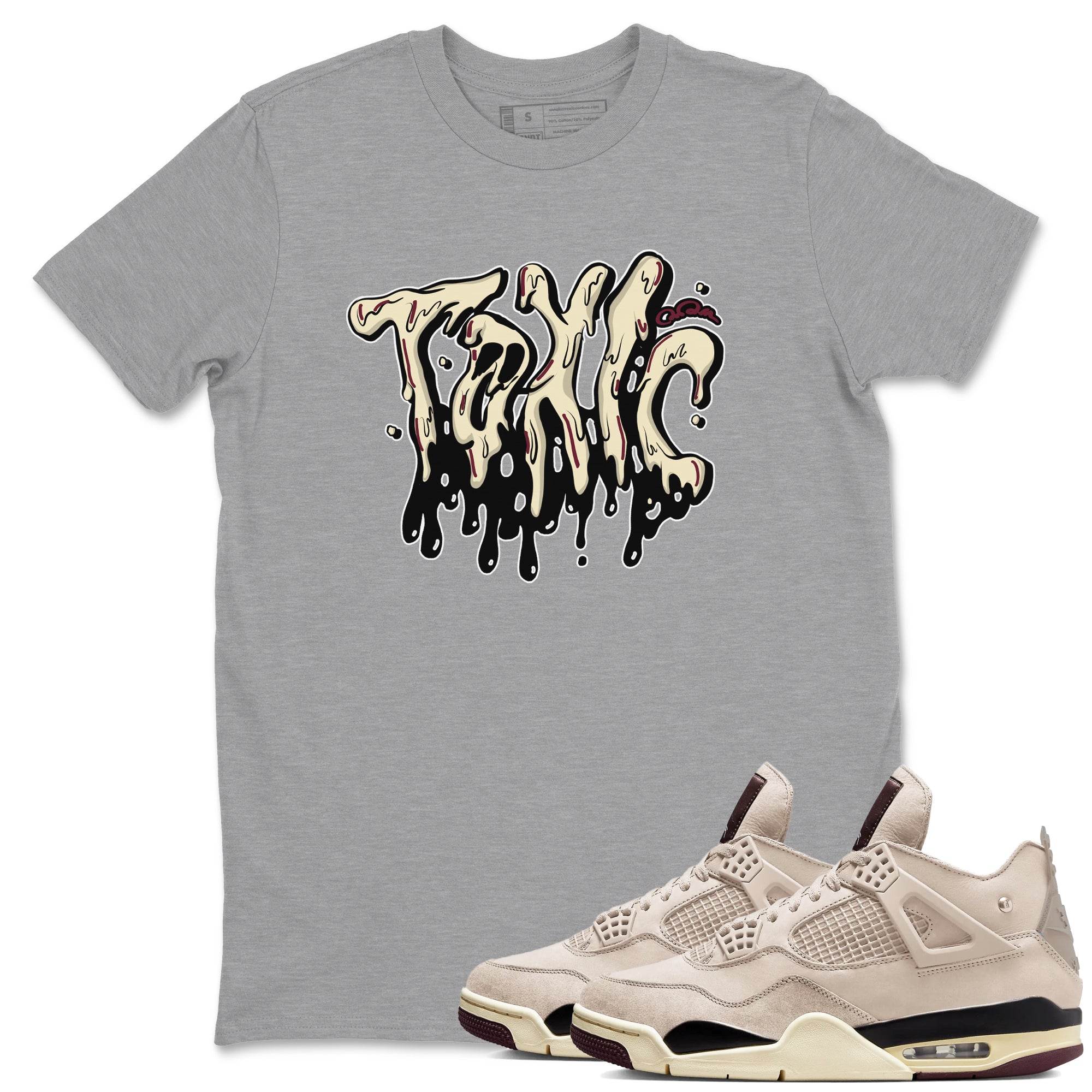 Toxic snkmatch Tees - Air Jordan 4 A Ma Maniere x Fossil Stone