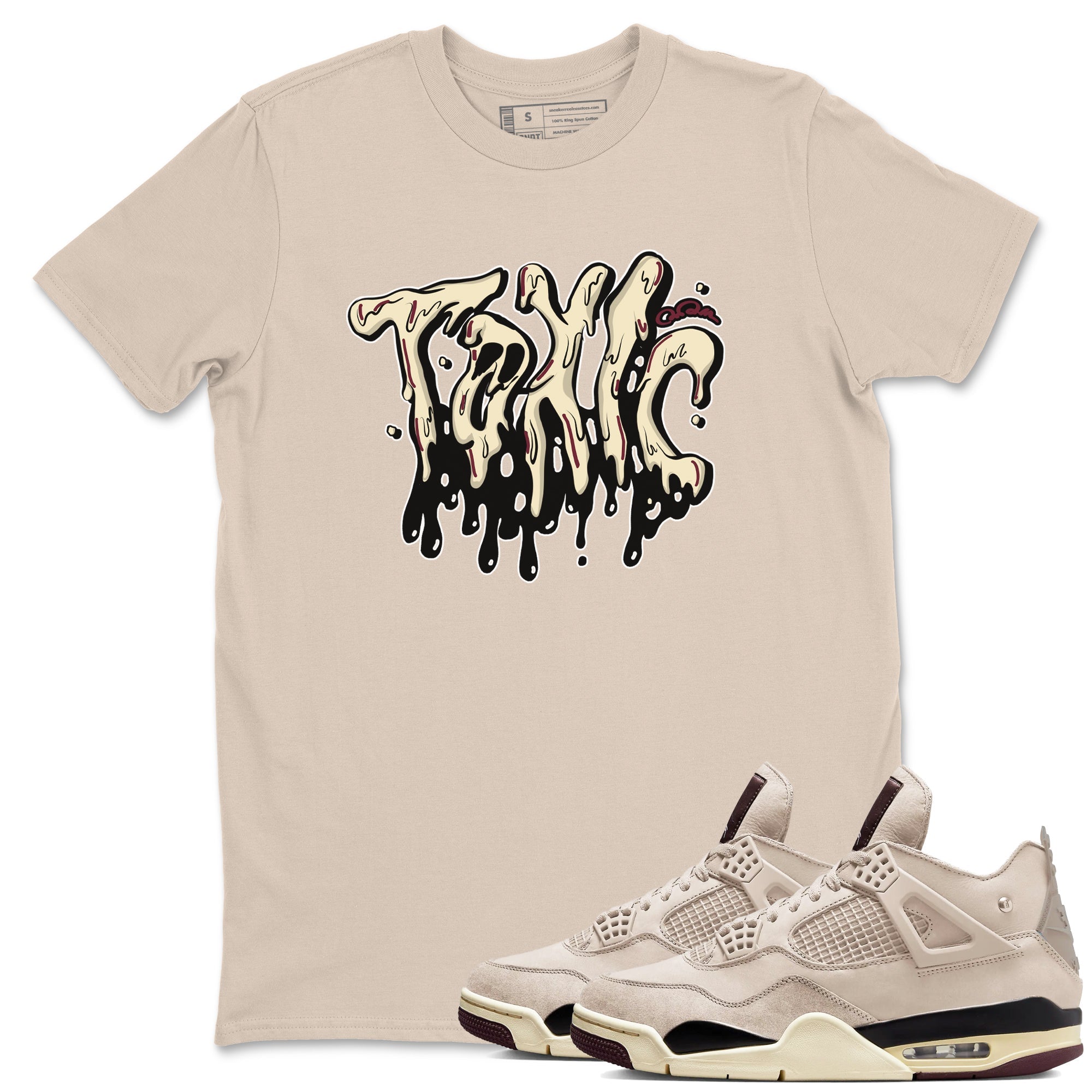 Toxic snkmatch Tees - Air Jordan 4 A Ma Maniere x Fossil Stone