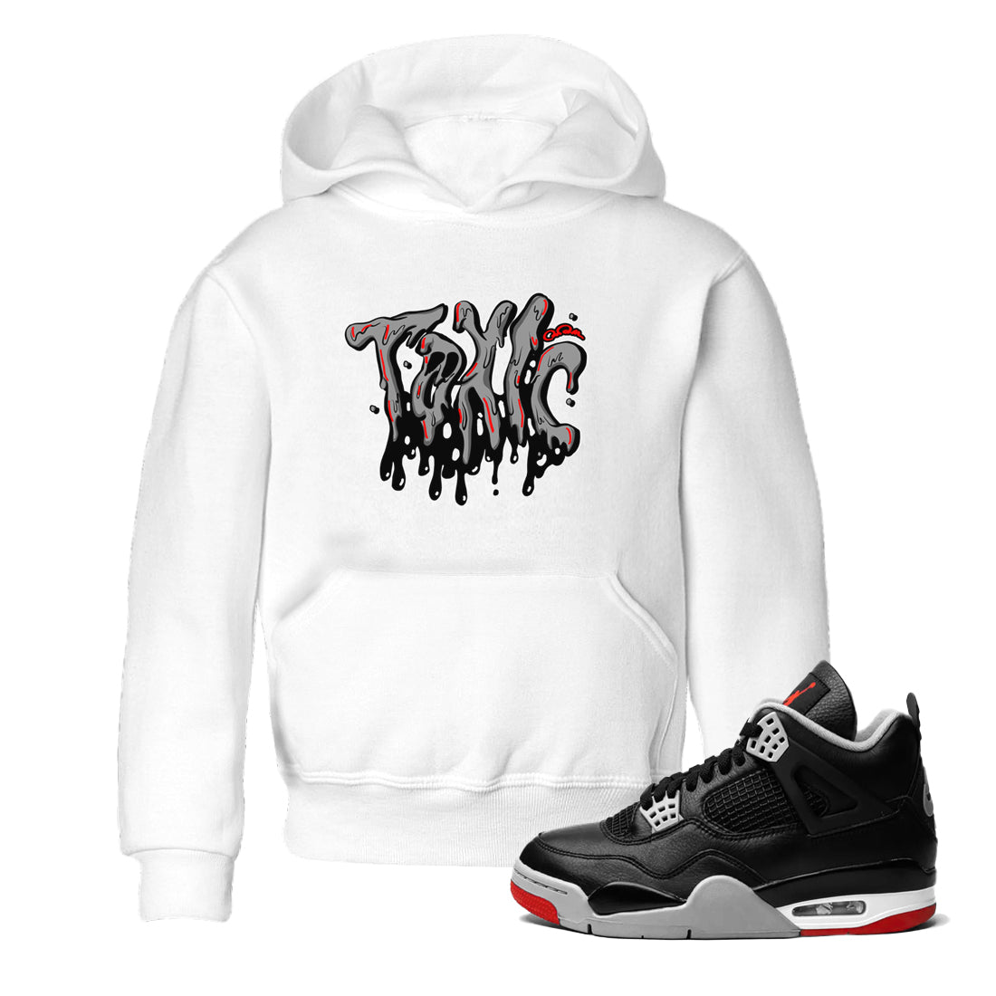 Toxic snkmatch Tees Kids - Air Jordan 4 Bred Reimagined