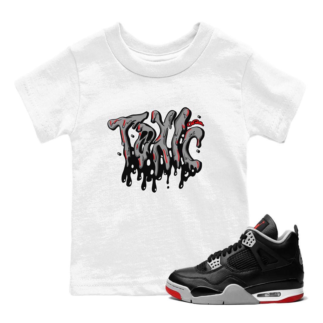 Toxic snkmatch Tees Kids - Air Jordan 4 Bred Reimagined