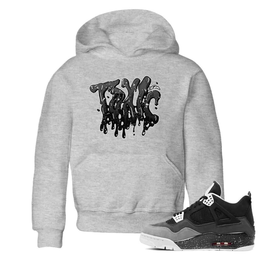 Toxic snkmatch Tees Kids - Air Jordan 4 Fear