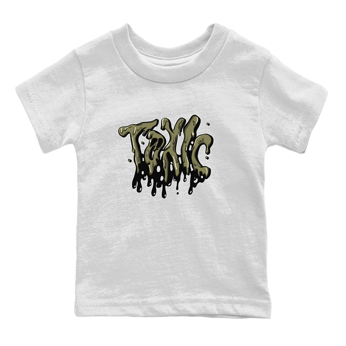 Toxic snkmatch Tee Kids - Air Jordan 4 Medium Olive