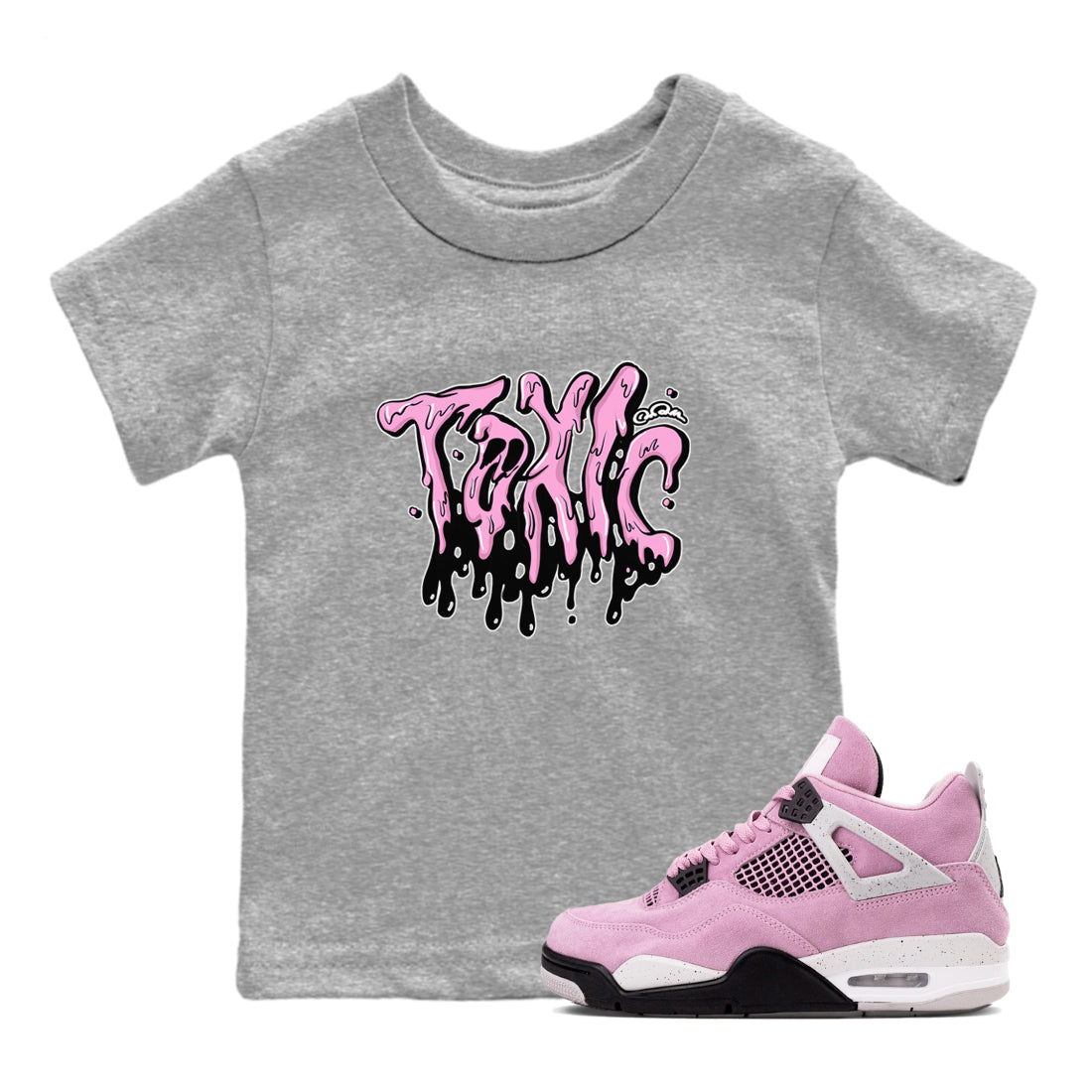 Toxic snkmatch Tees Kids - Air Jordan 4 Orchid