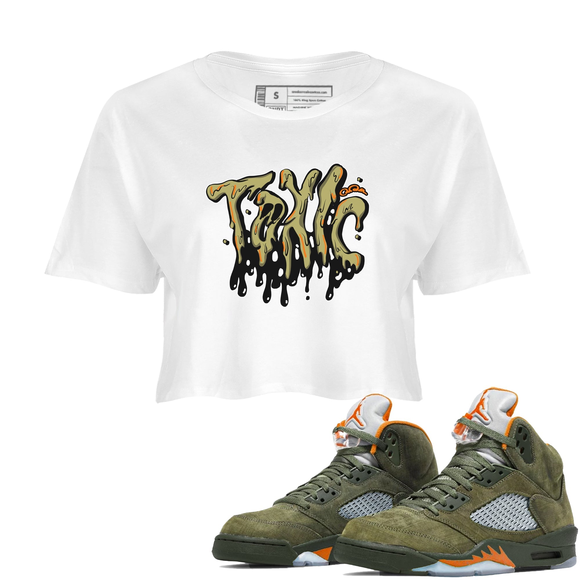Toxic snkmatch Women's Top - Air Jordan 5 Olive