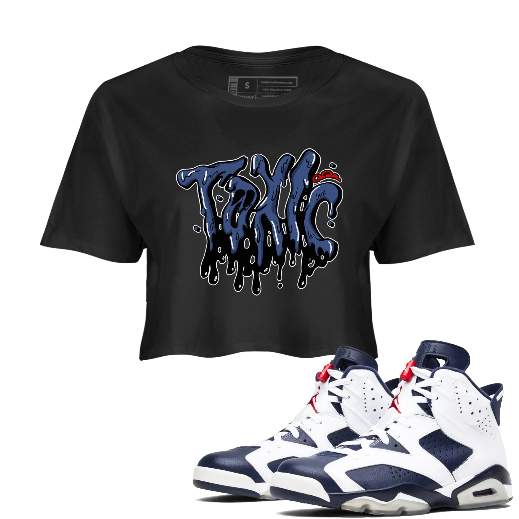 Toxic snkmatch Women's Top - Air Jordan 6 White And Midnight Navy