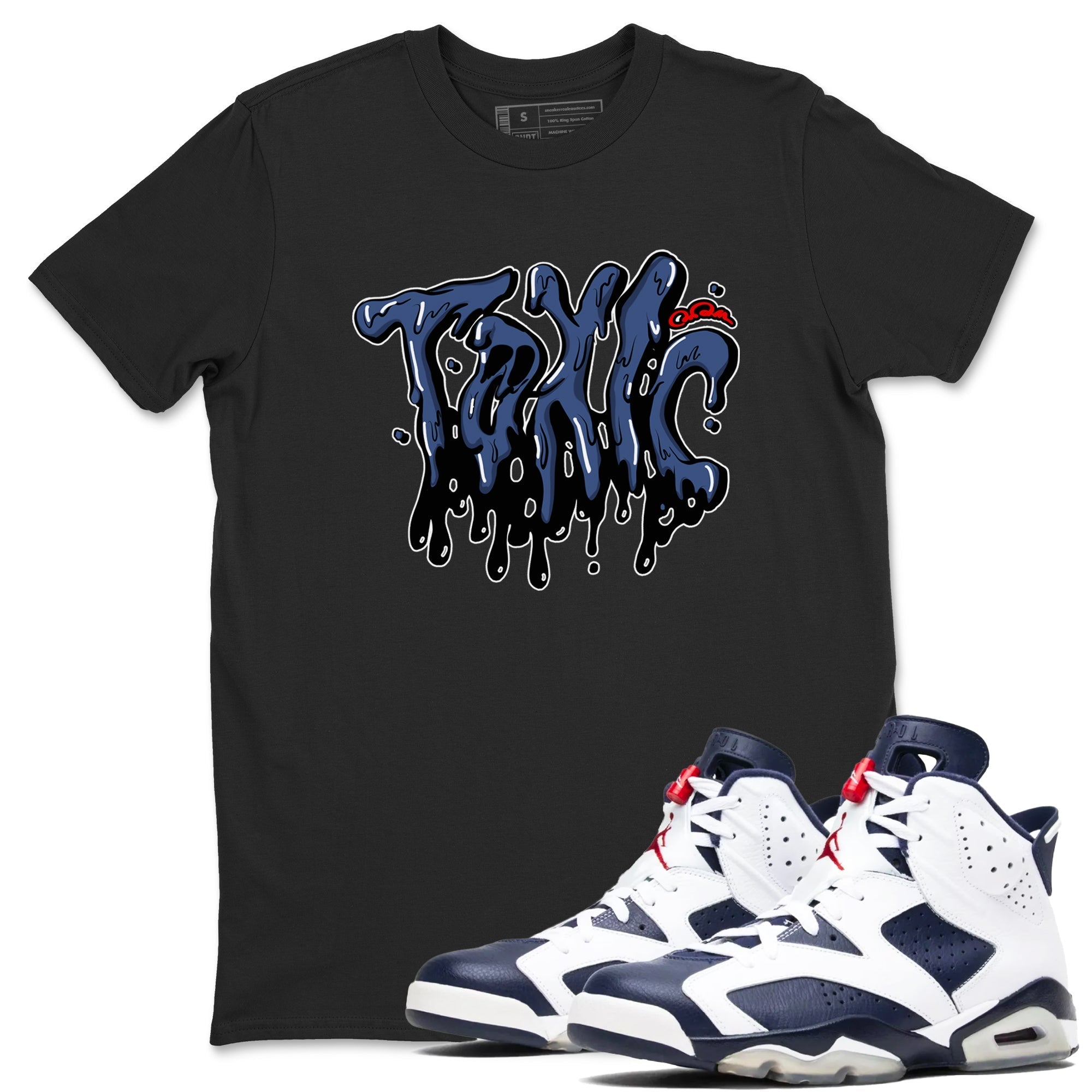 Toxic snkmatch Tees - Air Jordan 6 White And Midnight Navy