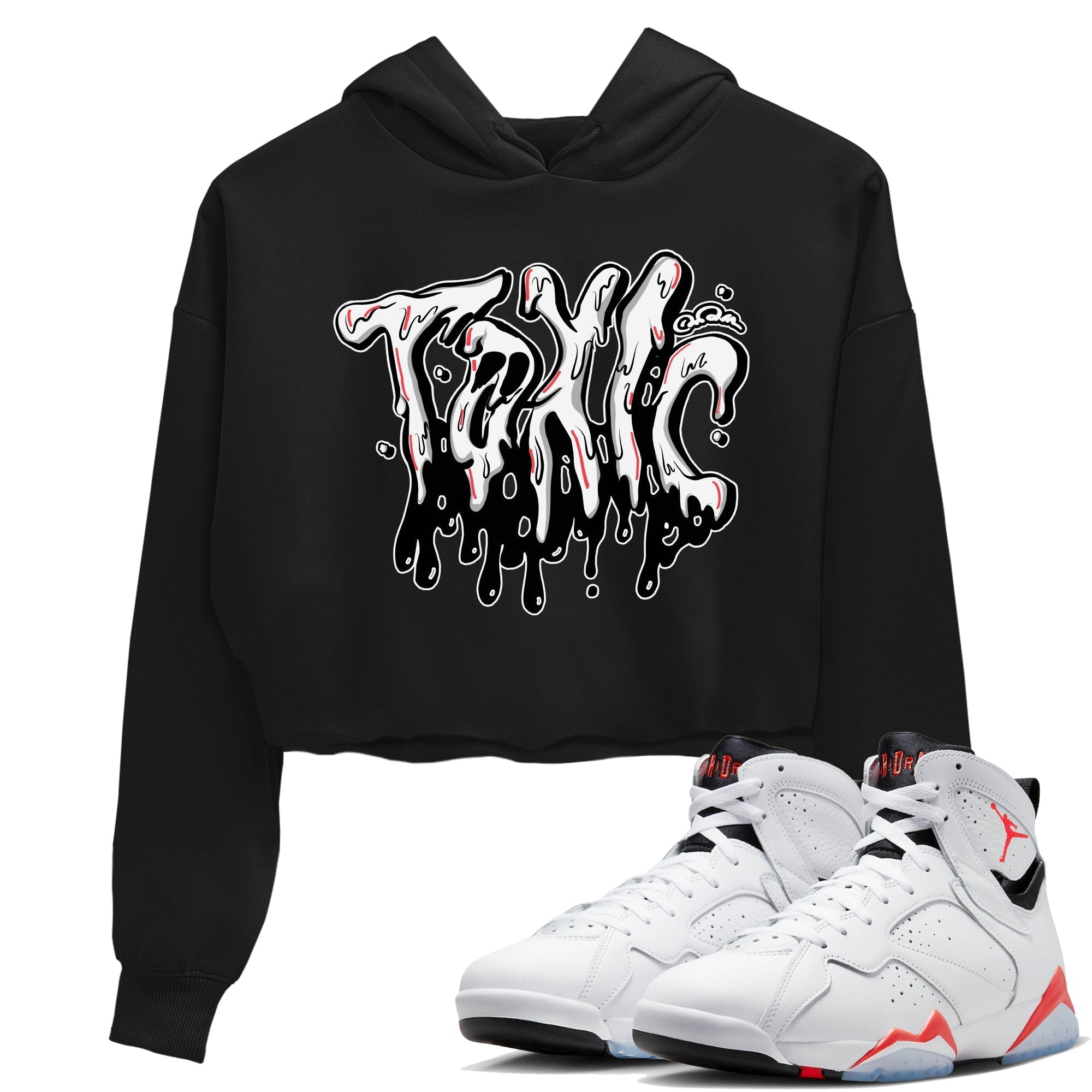 Toxic Women's Tops - Air Jordan 7 White Infrared
