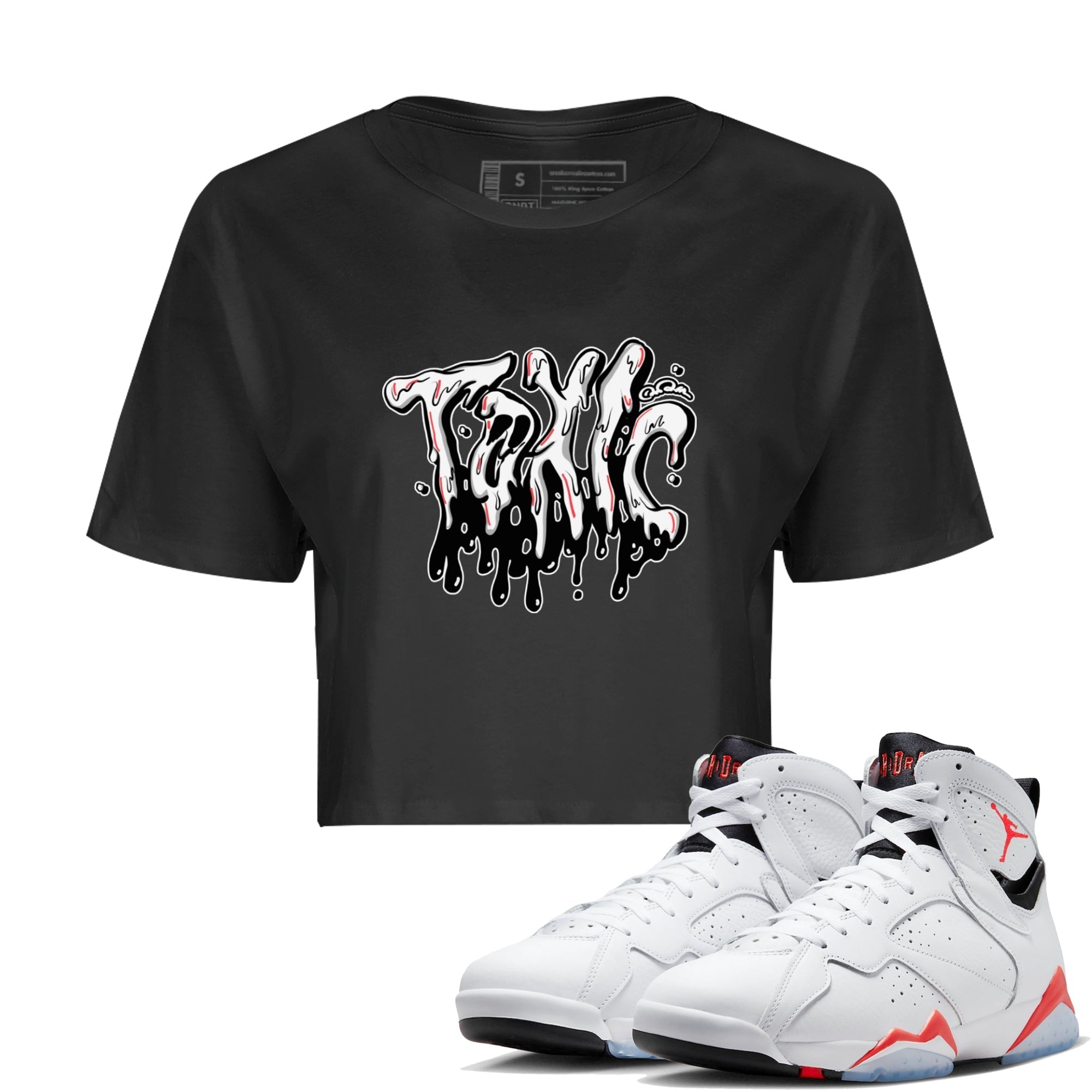 Toxic Women's Tops - Air Jordan 7 White Infrared