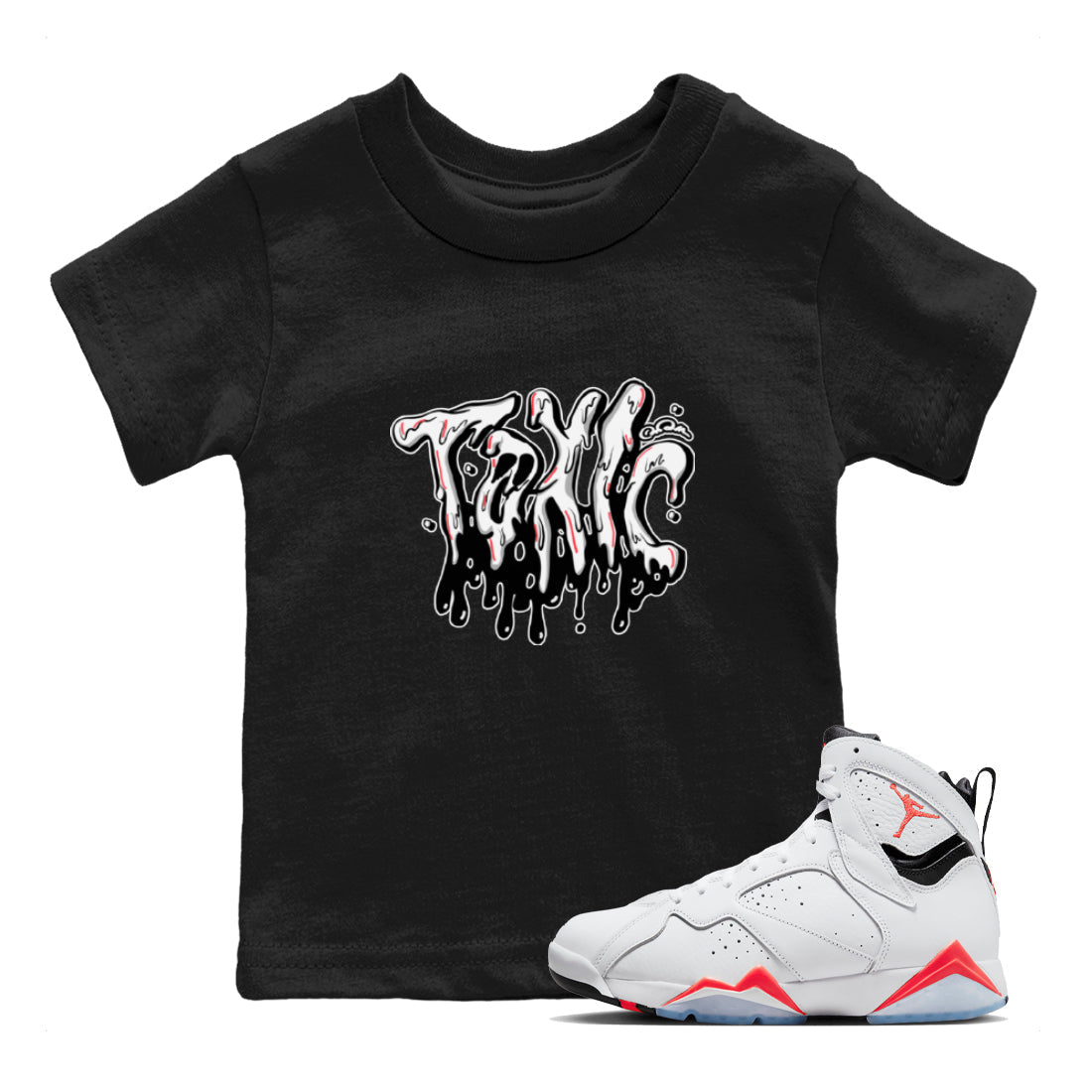 Toxic Kids Tops - Air Jordan 7 White Infrared