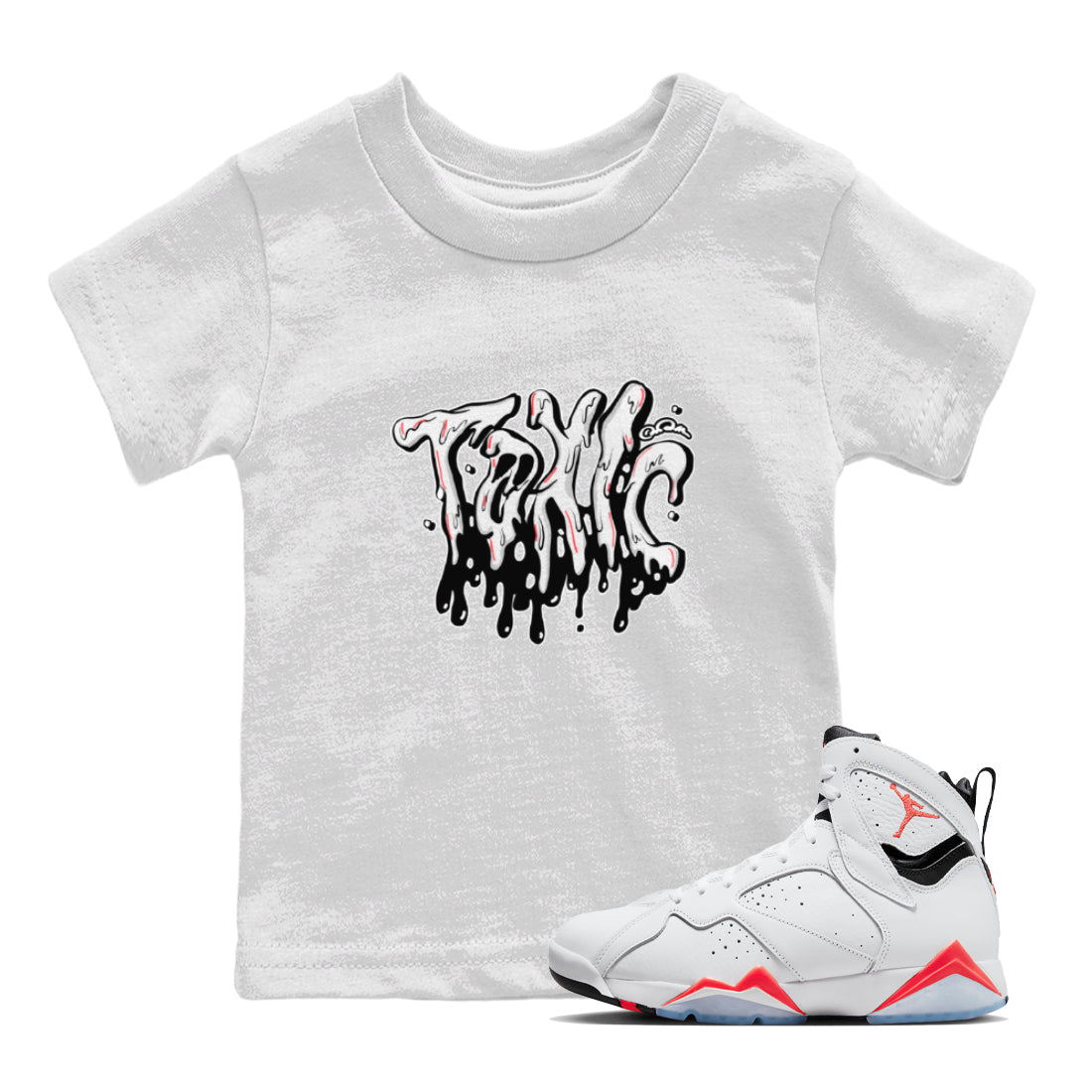 Toxic Kids Tops - Air Jordan 7 White Infrared
