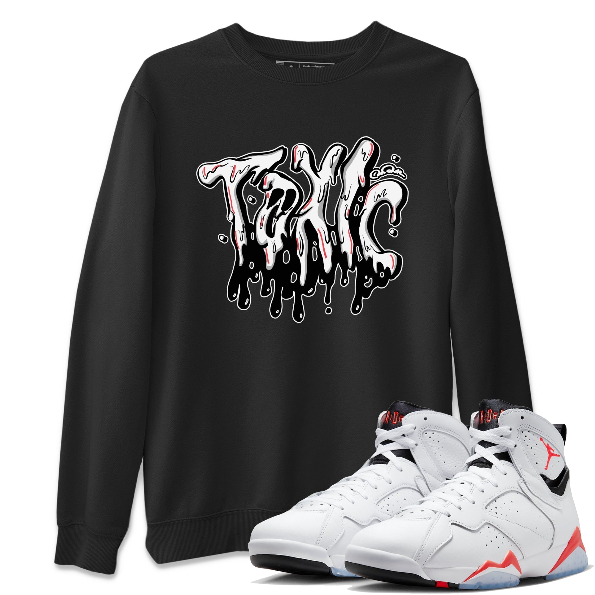 Toxic Unisex Tops - Air Jordan 7 White Infrared