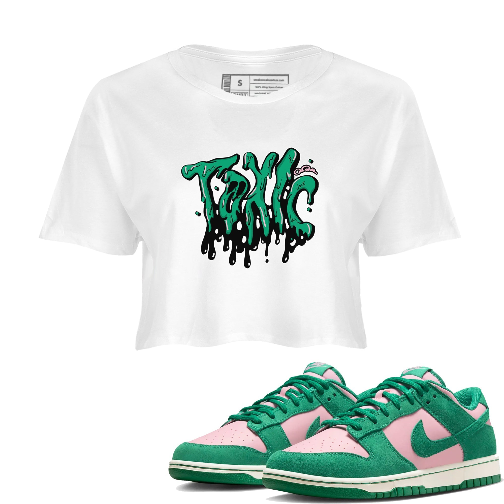 Toxic snkmatch Women's Top - Dunk Medium Soft Pink Malachite