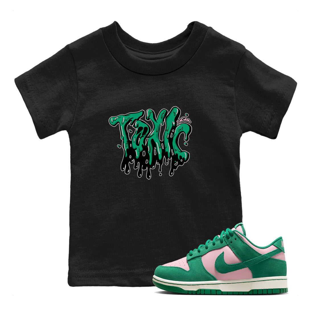 Toxic snkmatch Tees Kids - Dunk Medium Soft Pink Malachite