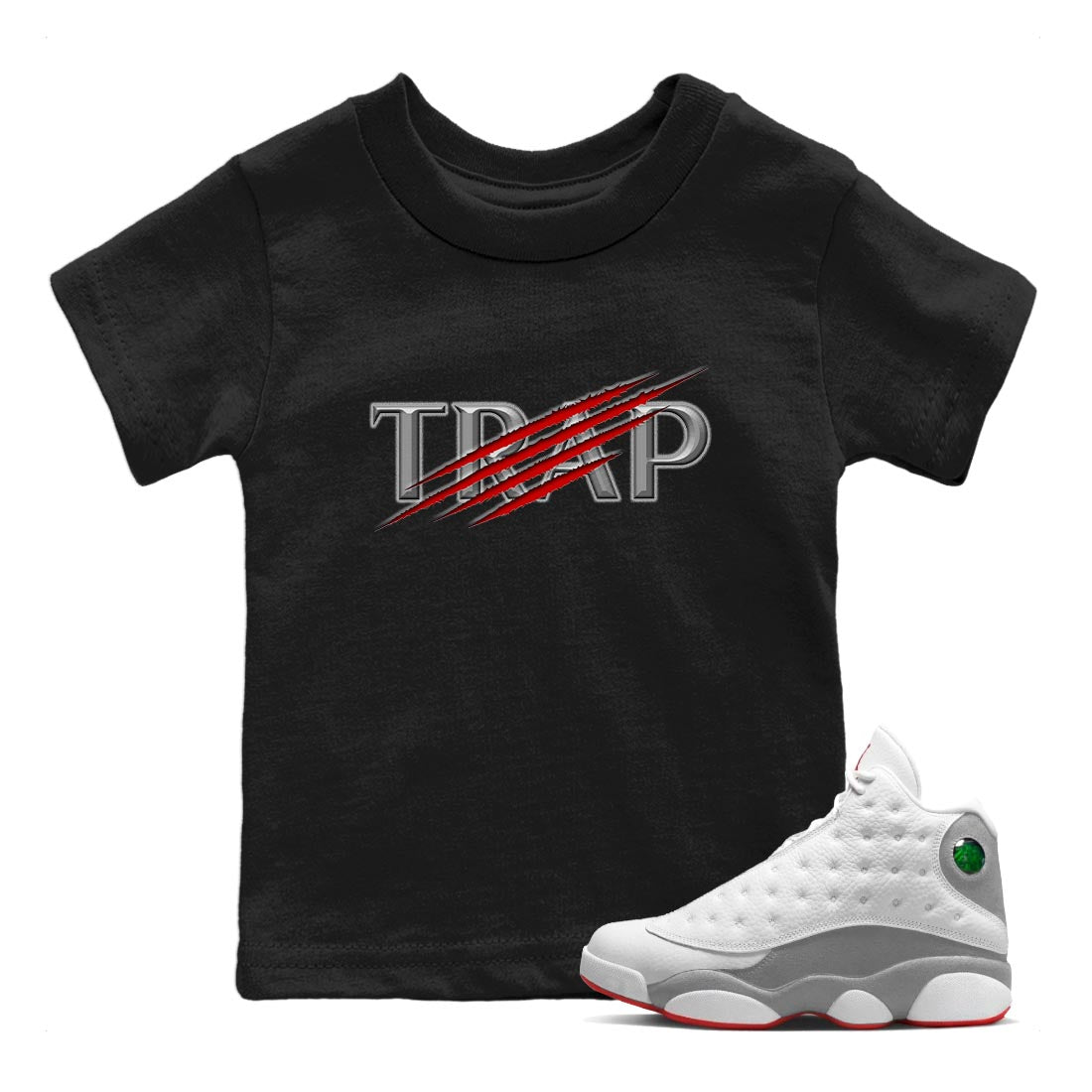 Trap Kids Tops - Air Jordan 13 Wolf Grey