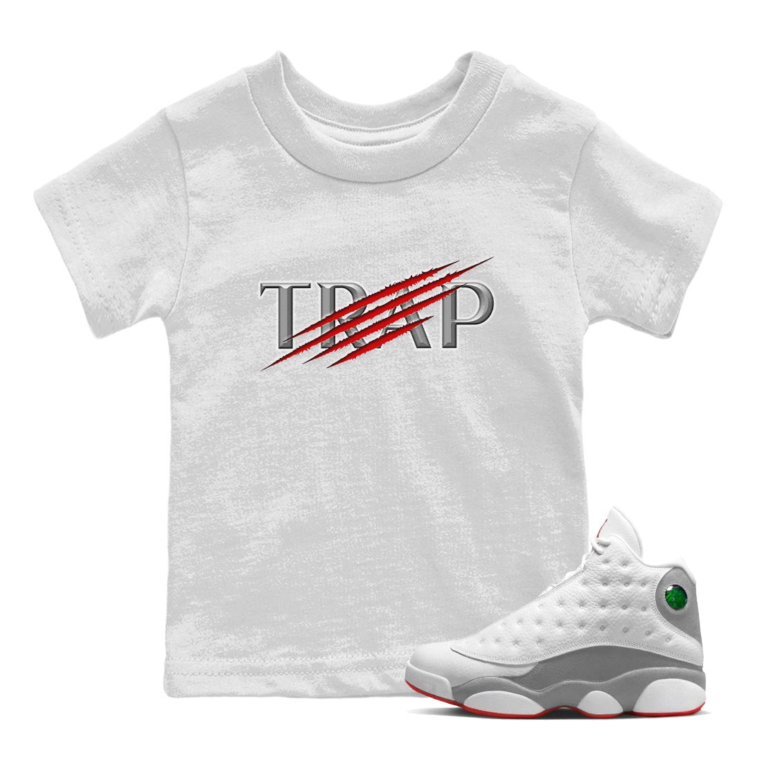 Trap Kids Tops - Air Jordan 13 Wolf Grey