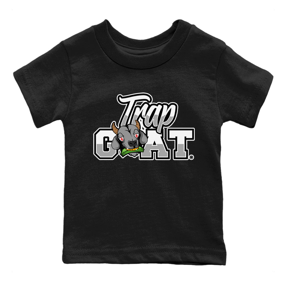 Trap Goat Kids Tops - Air Jordan 13 Black Flint