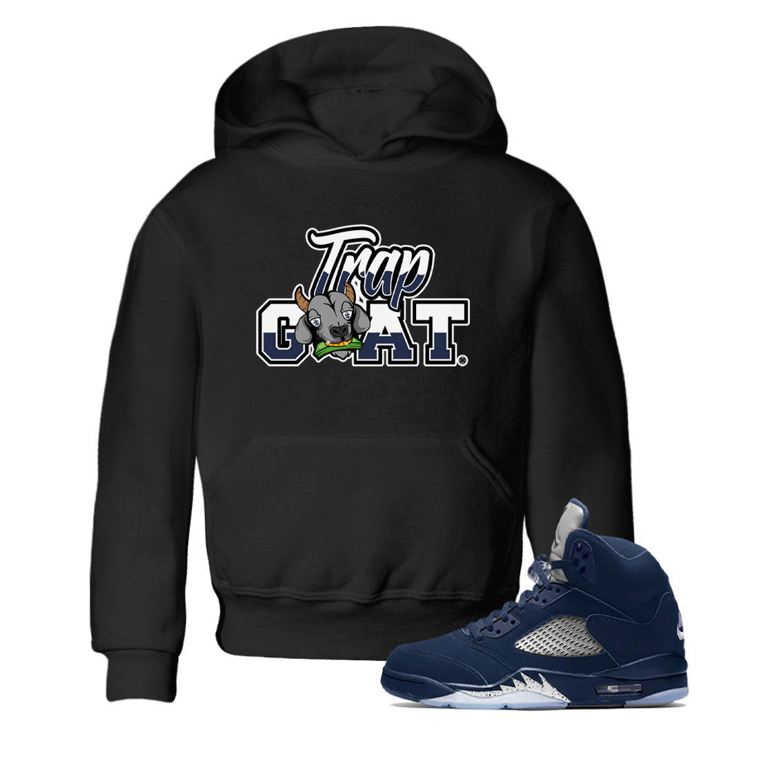 Trap Goat snkmatch Tee Kids - Air Jordan 5 Georgetown