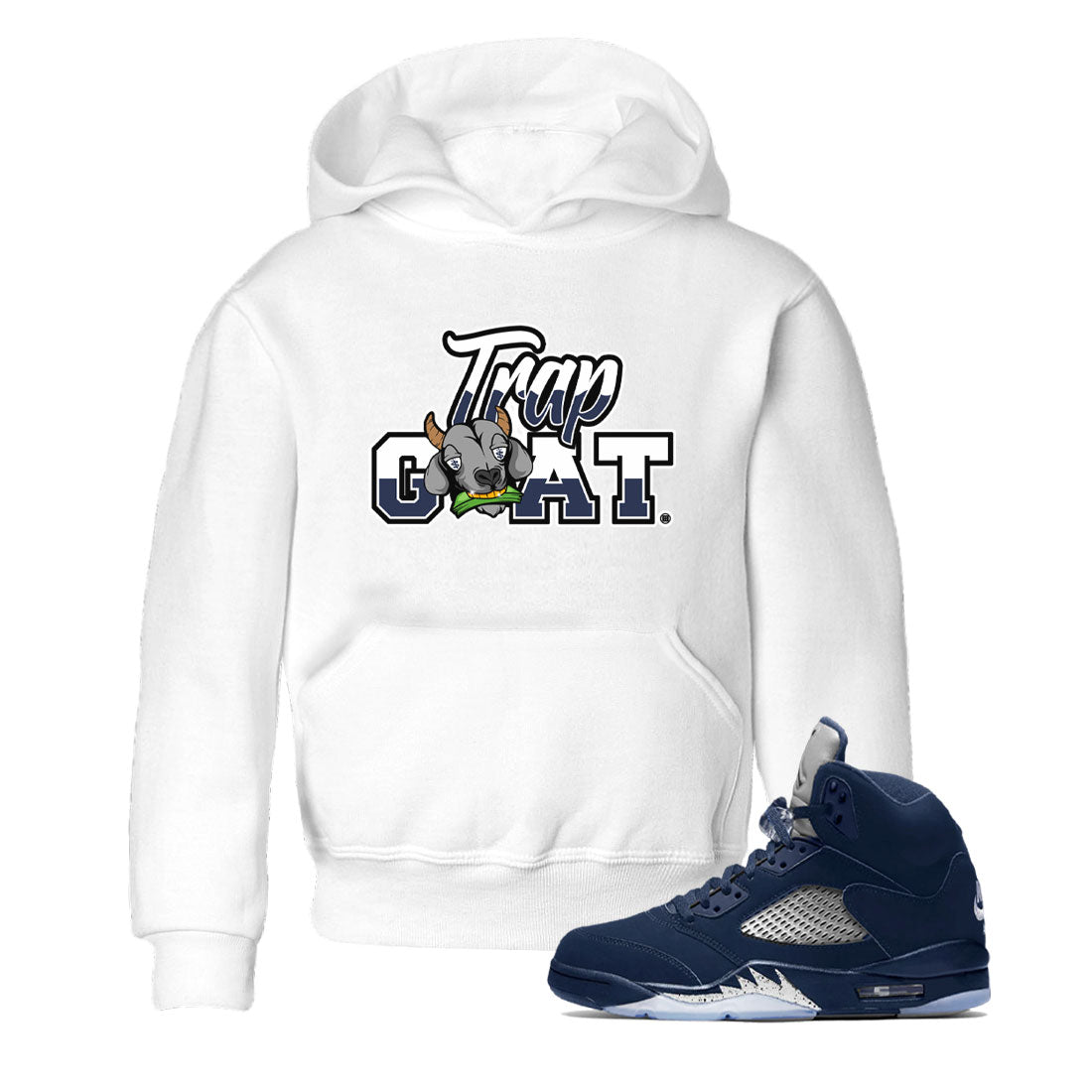 Trap Goat snkmatch Tee Kids - Air Jordan 5 Georgetown