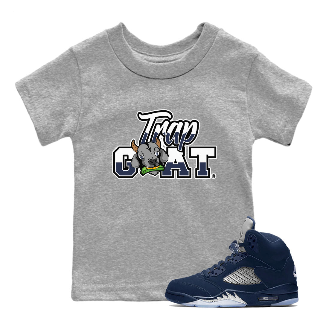 Trap Goat snkmatch Tee Kids - Air Jordan 5 Georgetown