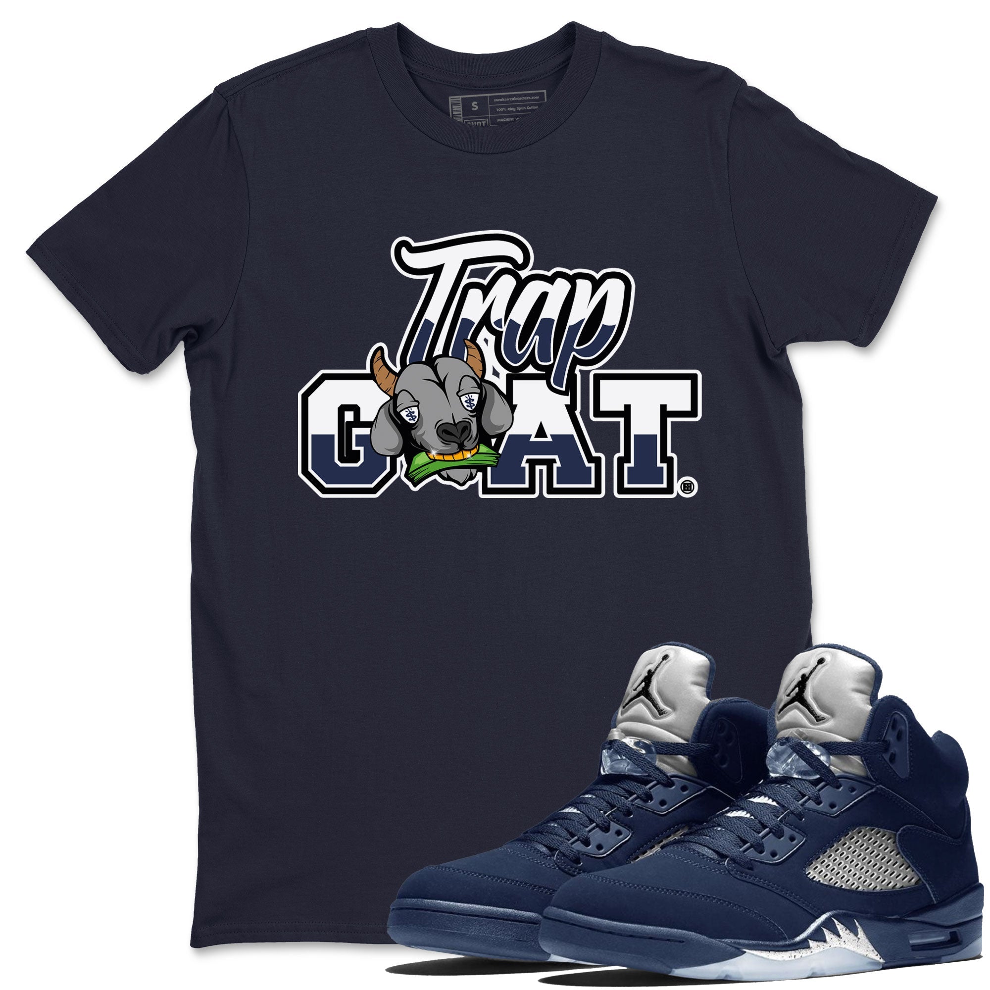 Trap Goat snkmatch Tee - Air Jordan 5 Georgetown