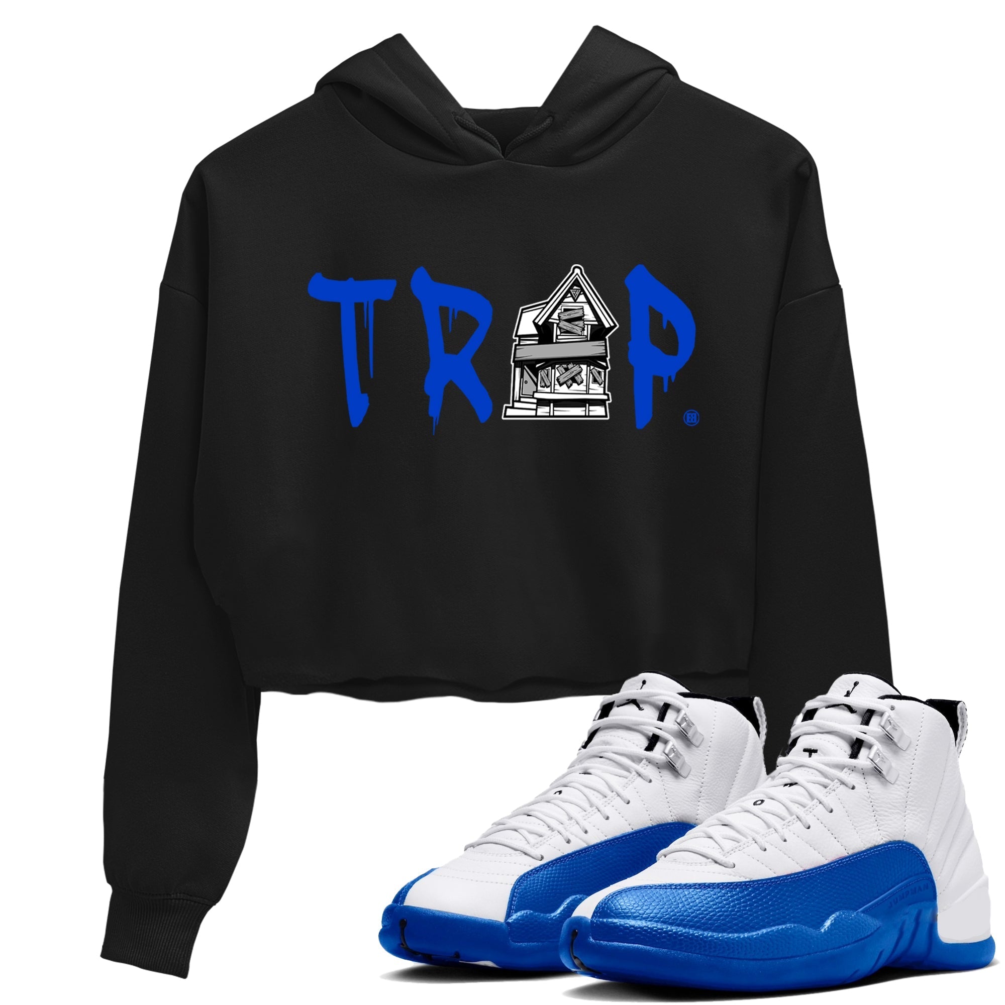 Trap House snkmatch Women's Top - Air Jordan 12 Blueberry