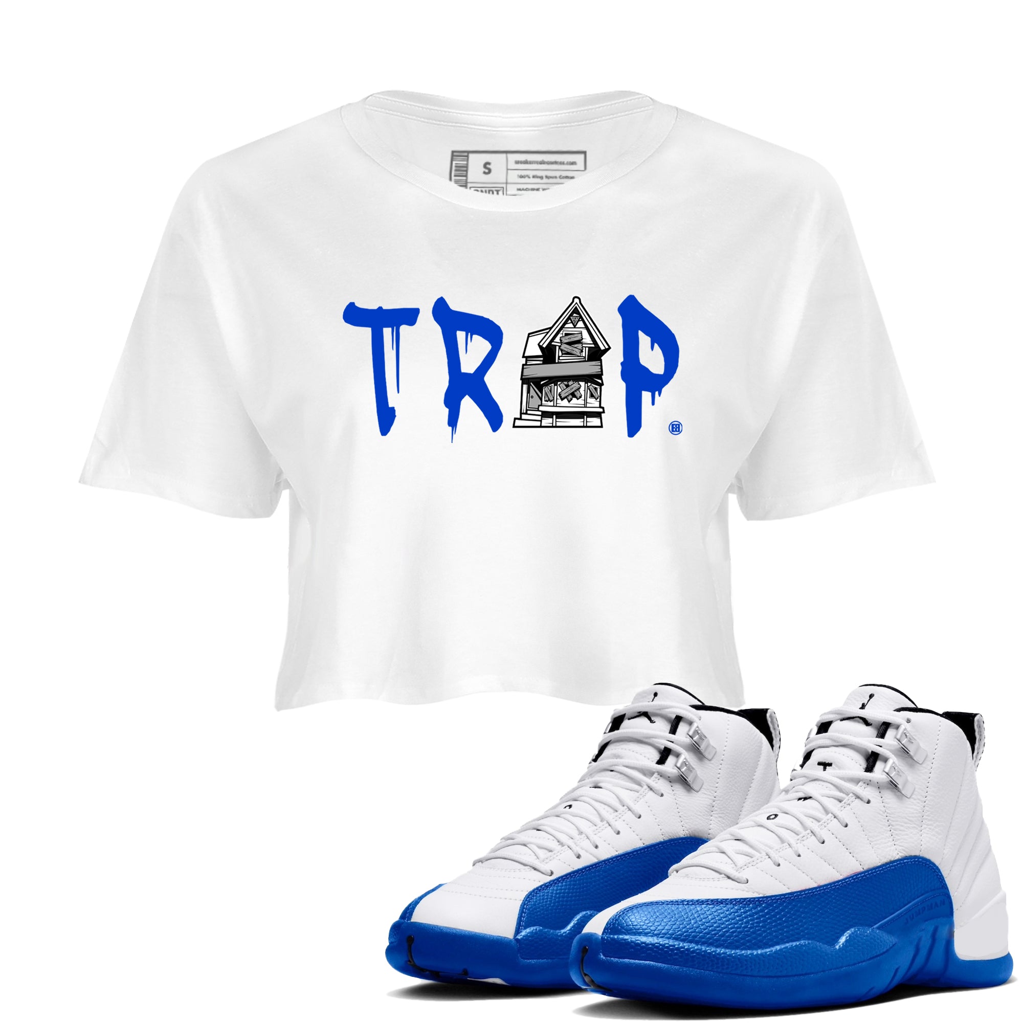 Trap House snkmatch Women's Top - Air Jordan 12 Blueberry