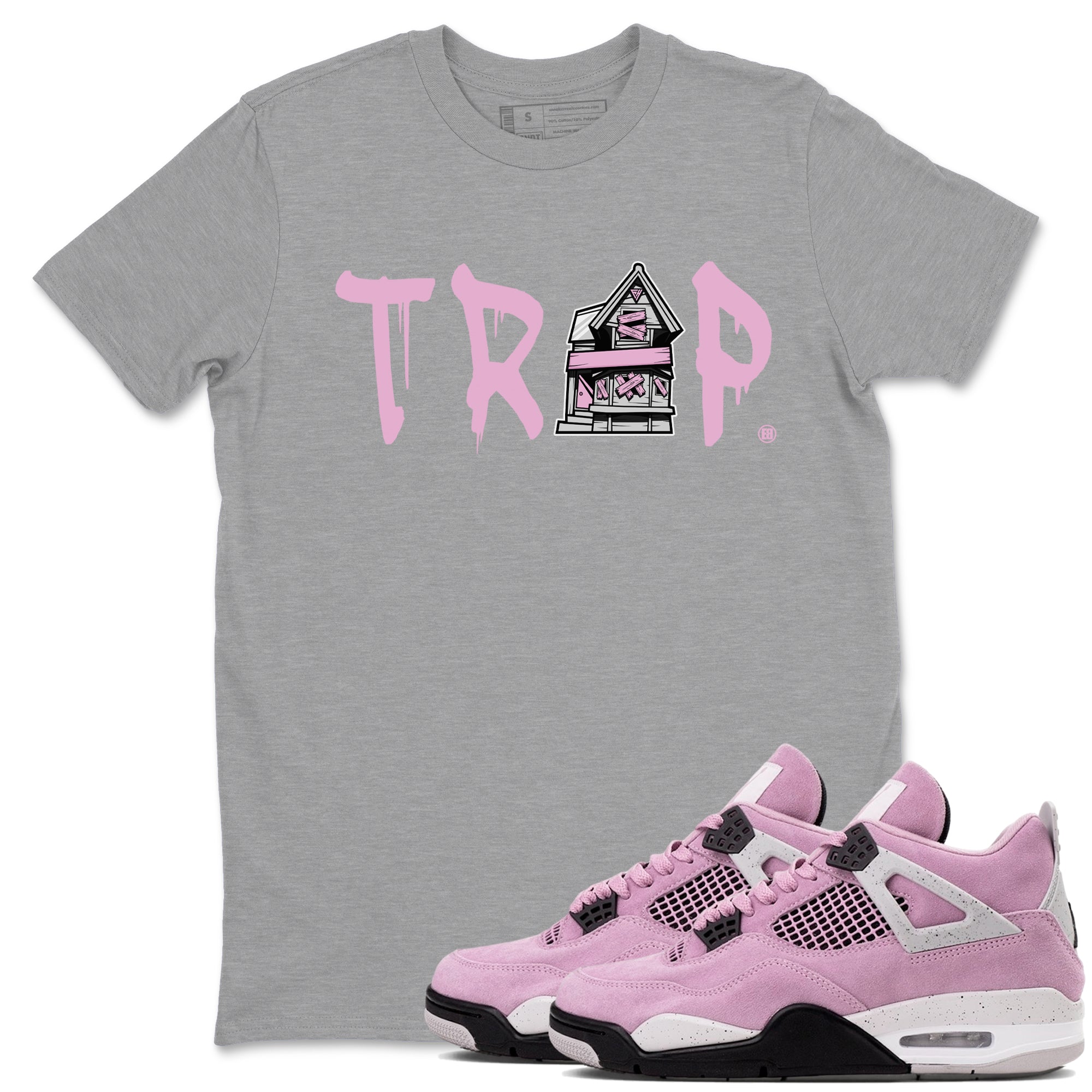 Trap House snkmatch Tees - Air Jordan 4 Orchid