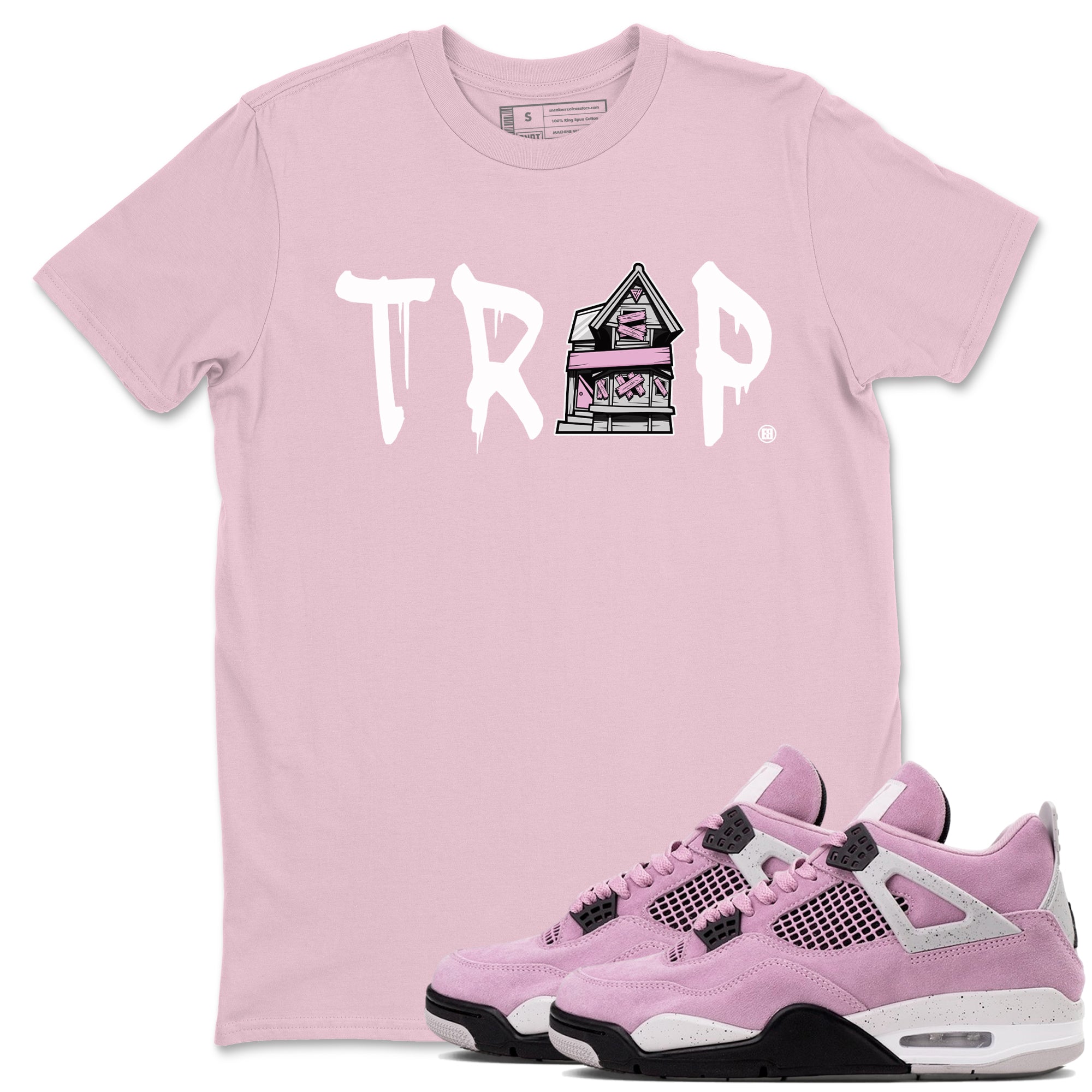 Trap House snkmatch Tees - Air Jordan 4 Orchid